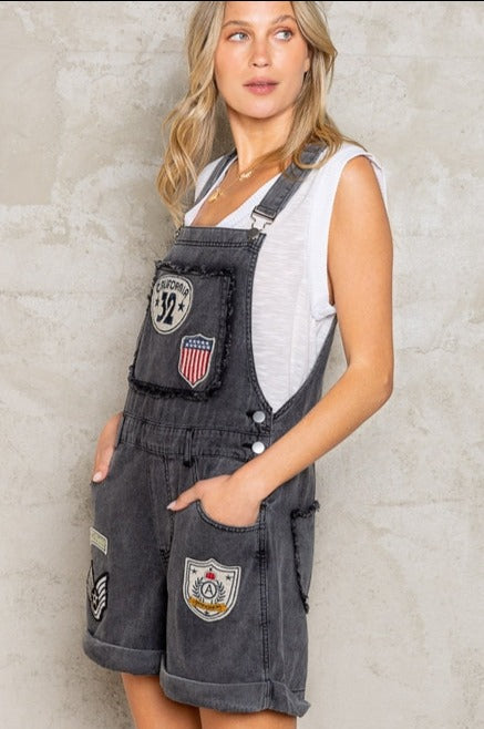 Patchwork Denim Overalls - La De Da