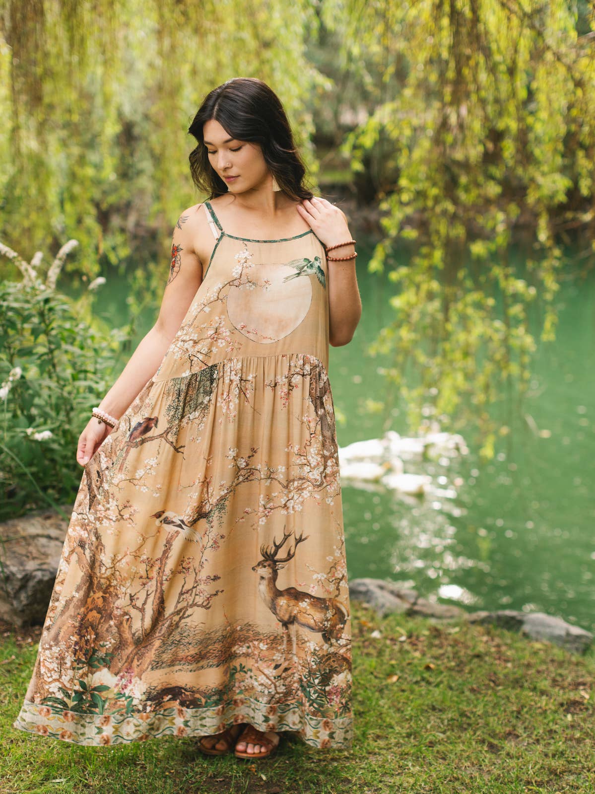 Fable Bohéme Long Maxi Slip Dress
