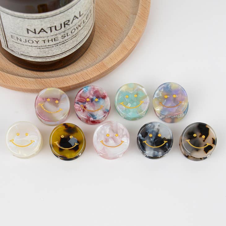 Cute Smiley Face Hair Clip - La De Da