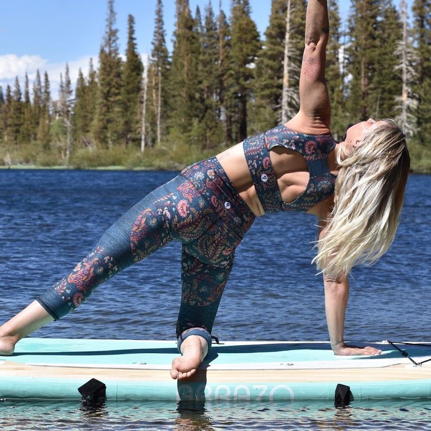 Free Range Sports Bra in Festival Denim - La De Da