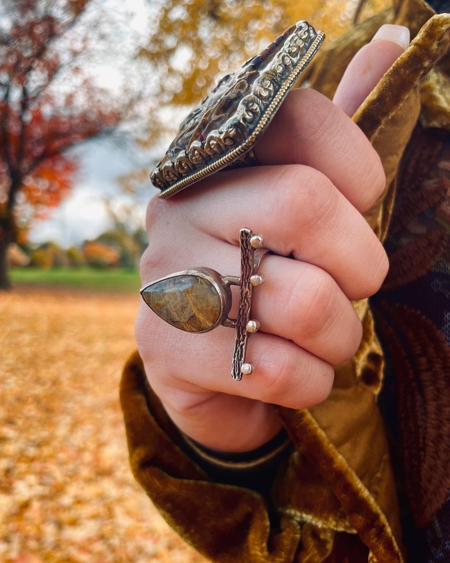 Golden Rutilated Quarts Ring - La De Da