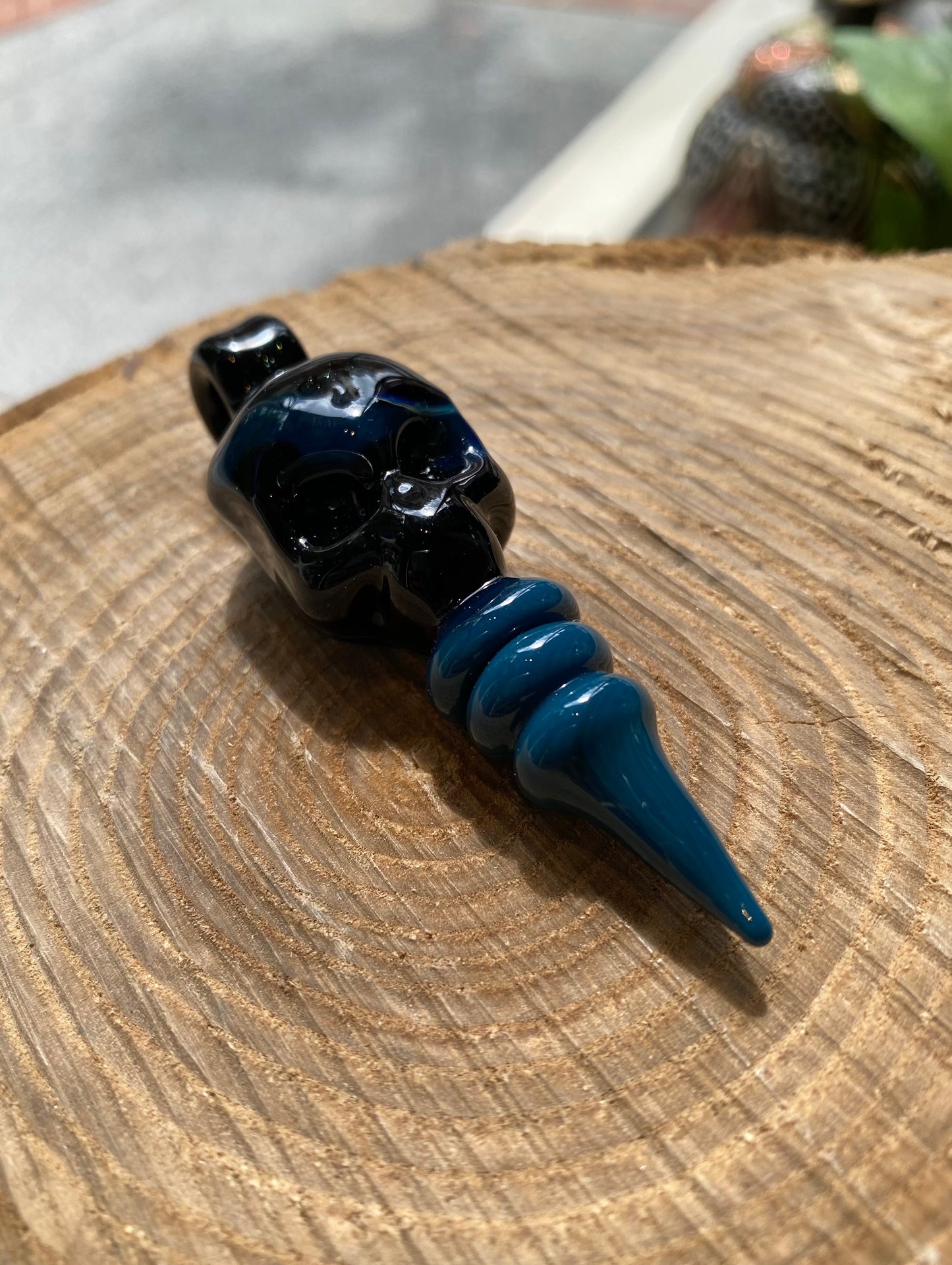 Blue Skull w/ Spine - TG03*