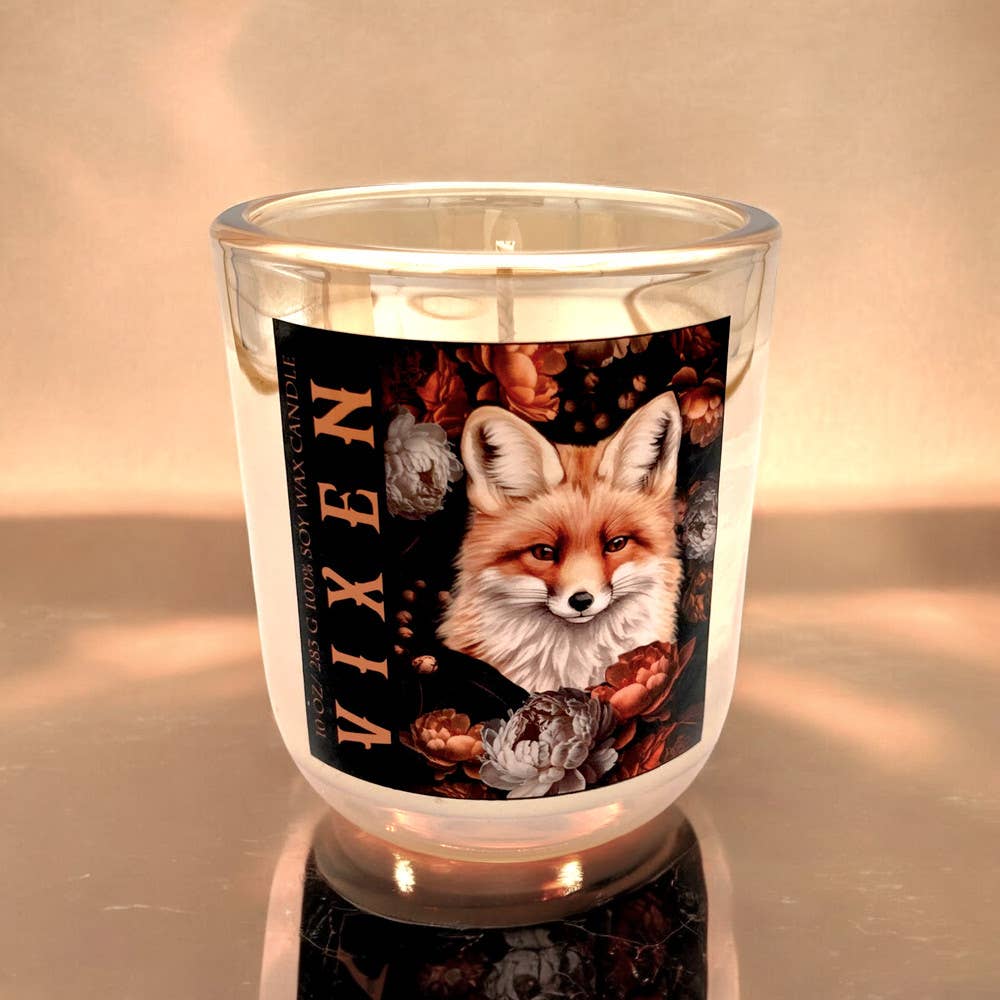 Aura Collection Iridescent Glass Candle - Vixen