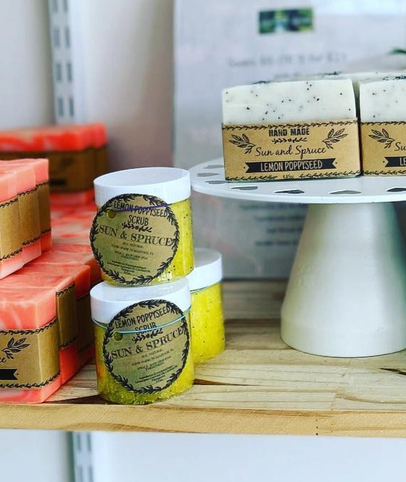 Lemon Poppyseed, Whipped Foaming Body Scrub - La De Da