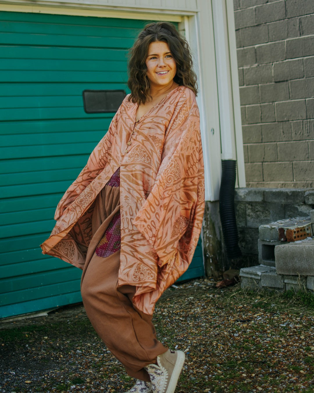Teal Dream Gaia Split Tunic - La De Da