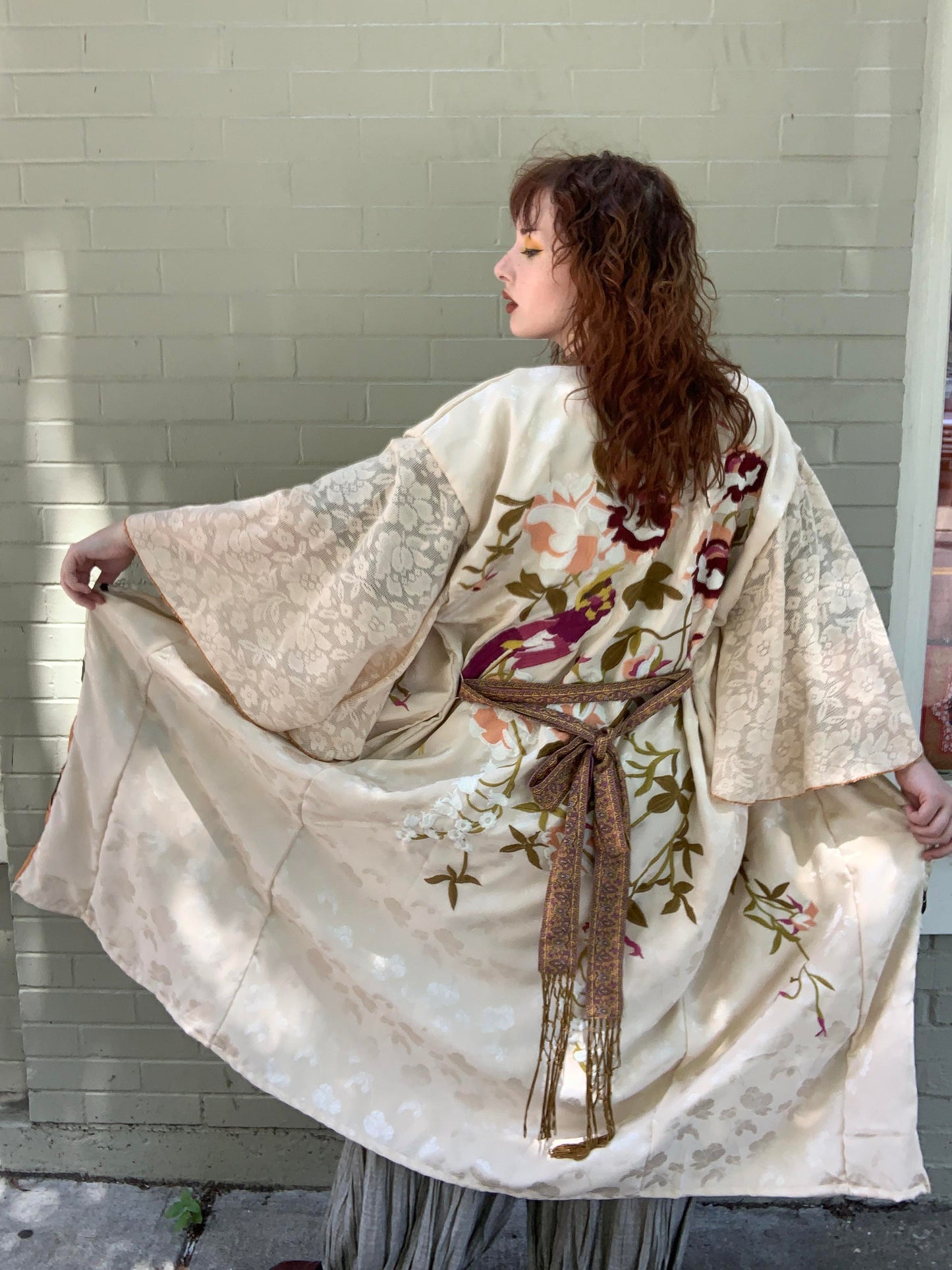 My Beauty Reversible Belted Kimono Jacket - La De Da