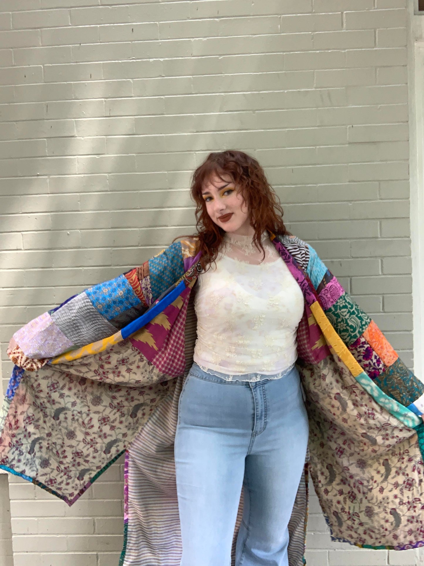 Goddess Patchwork Kantha Kimono Jacket - La De Da