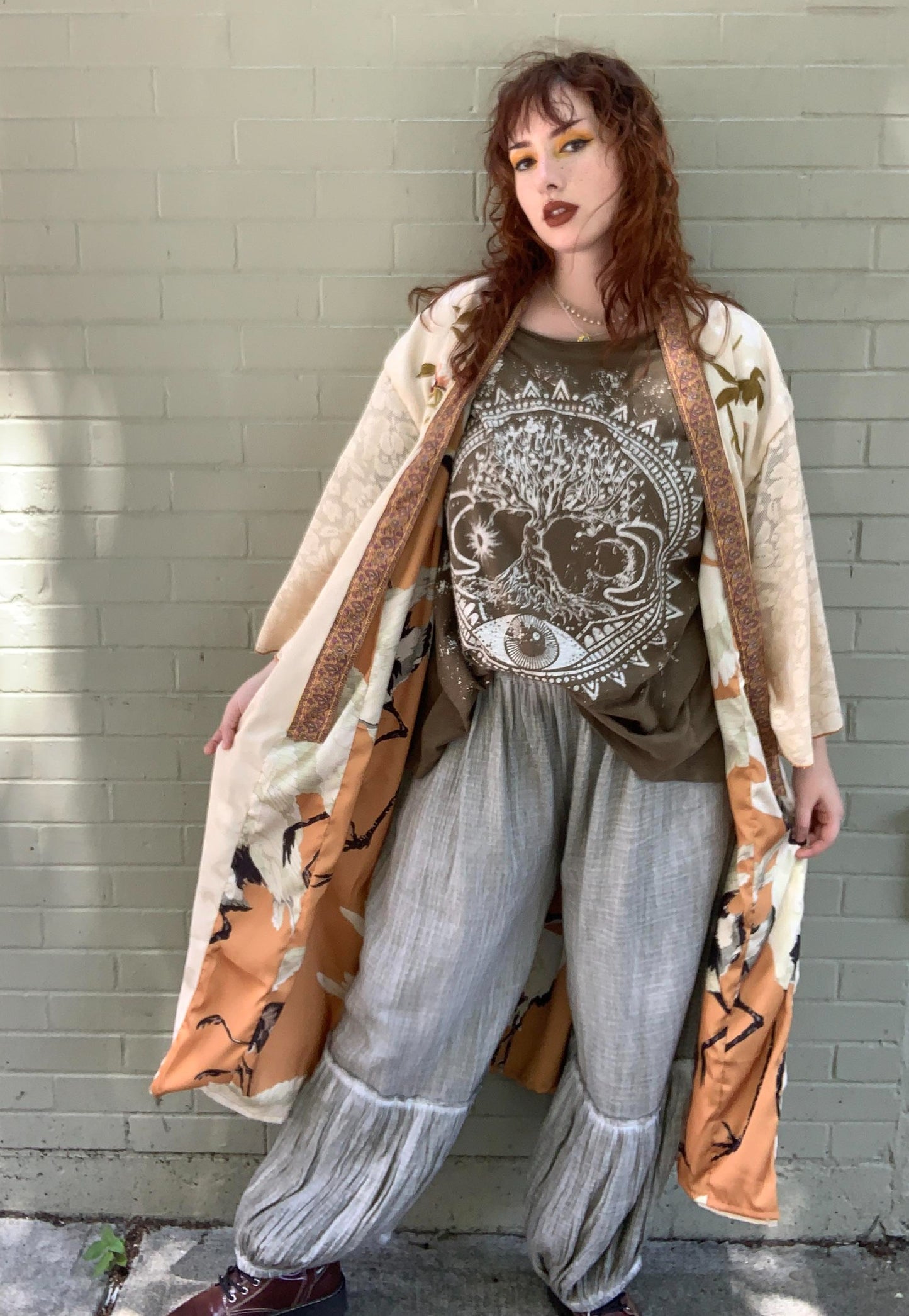 My Beauty Reversible Belted Kimono Jacket - La De Da