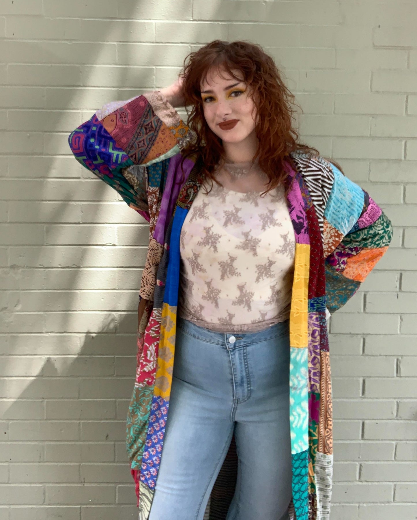 Goddess Patchwork Kantha Kimono Jacket - La De Da
