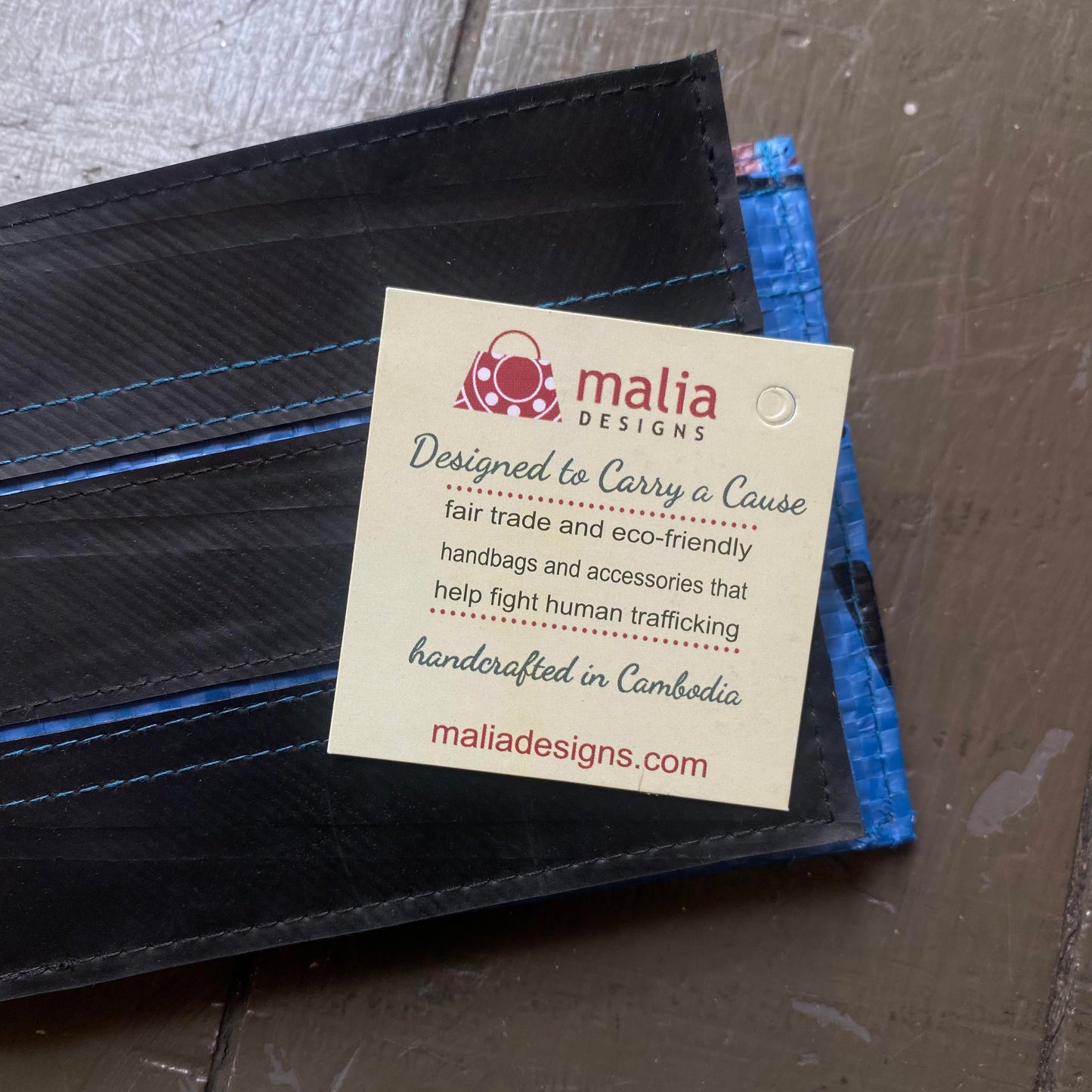 Recycled Tire Bi-Fold Wallet - La De Da