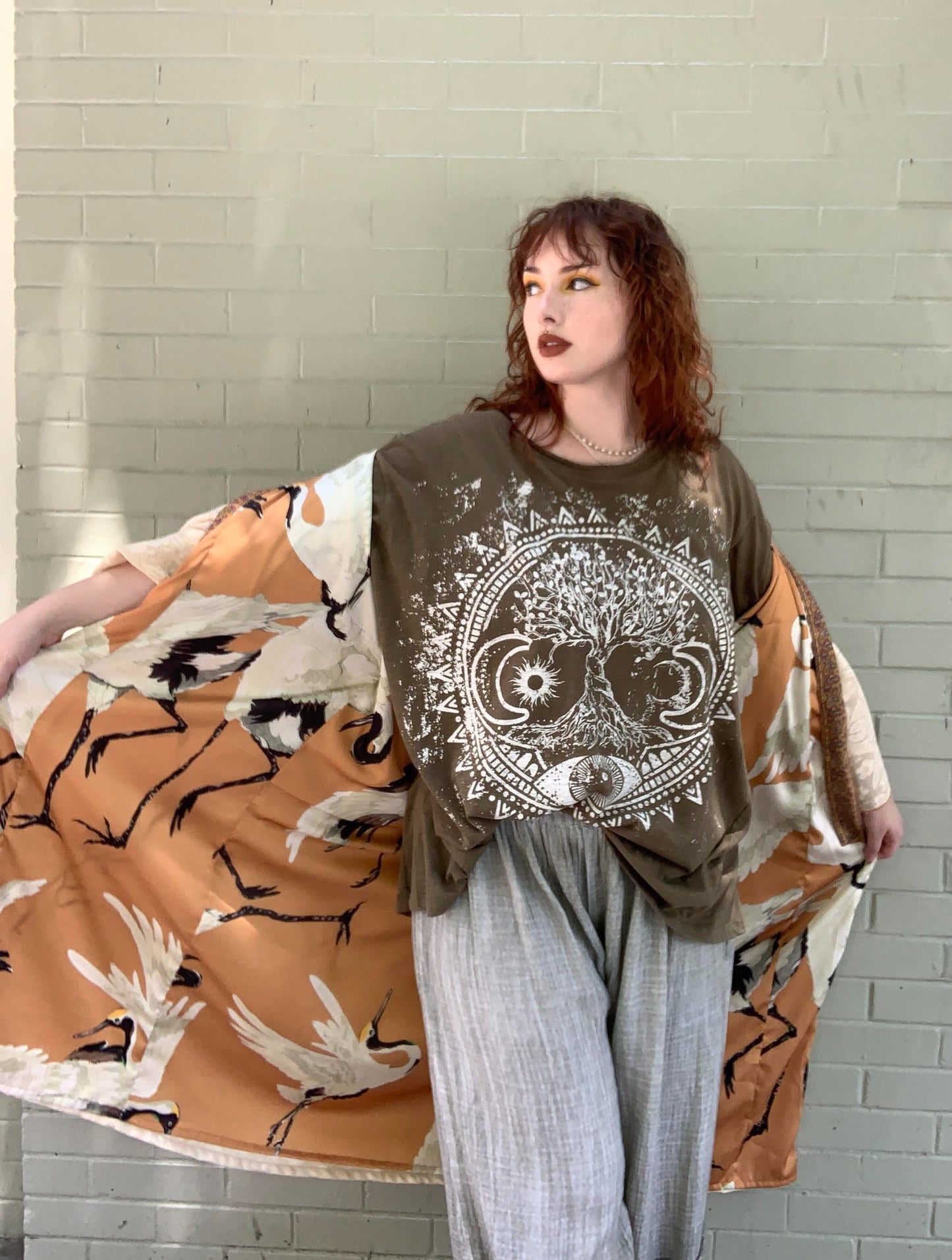 My Beauty Reversible Belted Kimono Jacket - La De Da