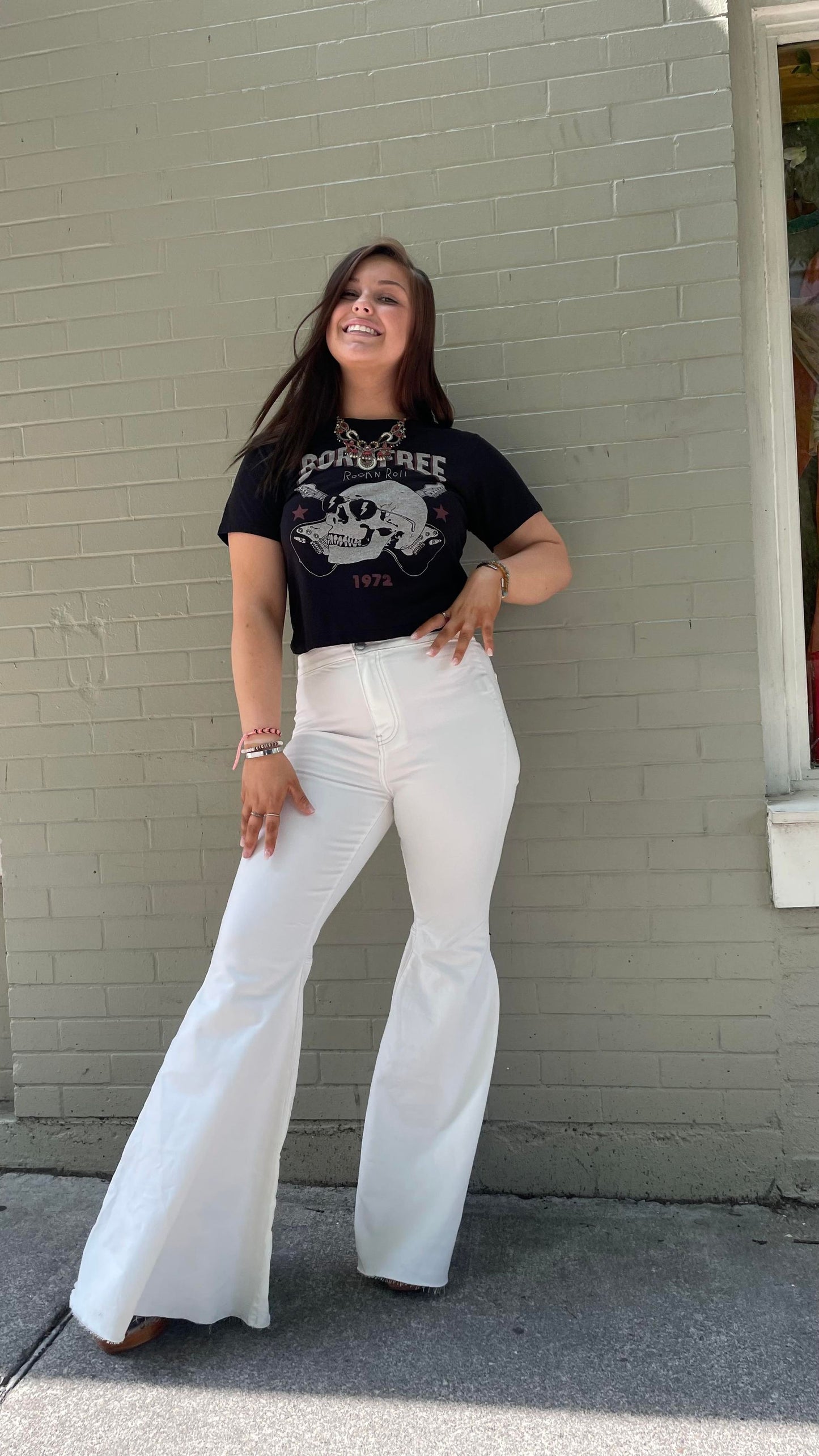 Born Free Rock n' Roll Crop Tee - La De Da