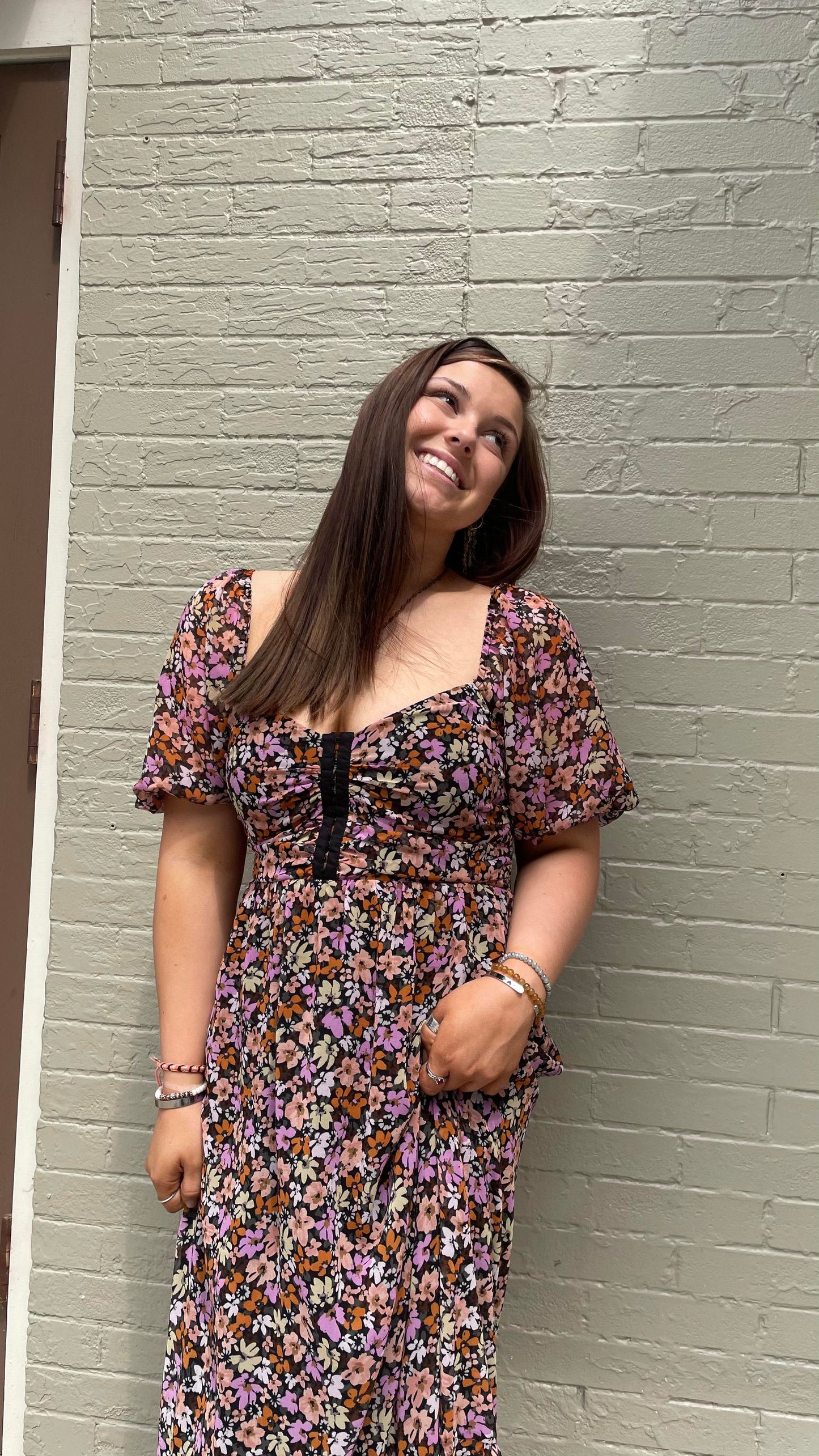 Floral Sedona Midi Dress - La De Da