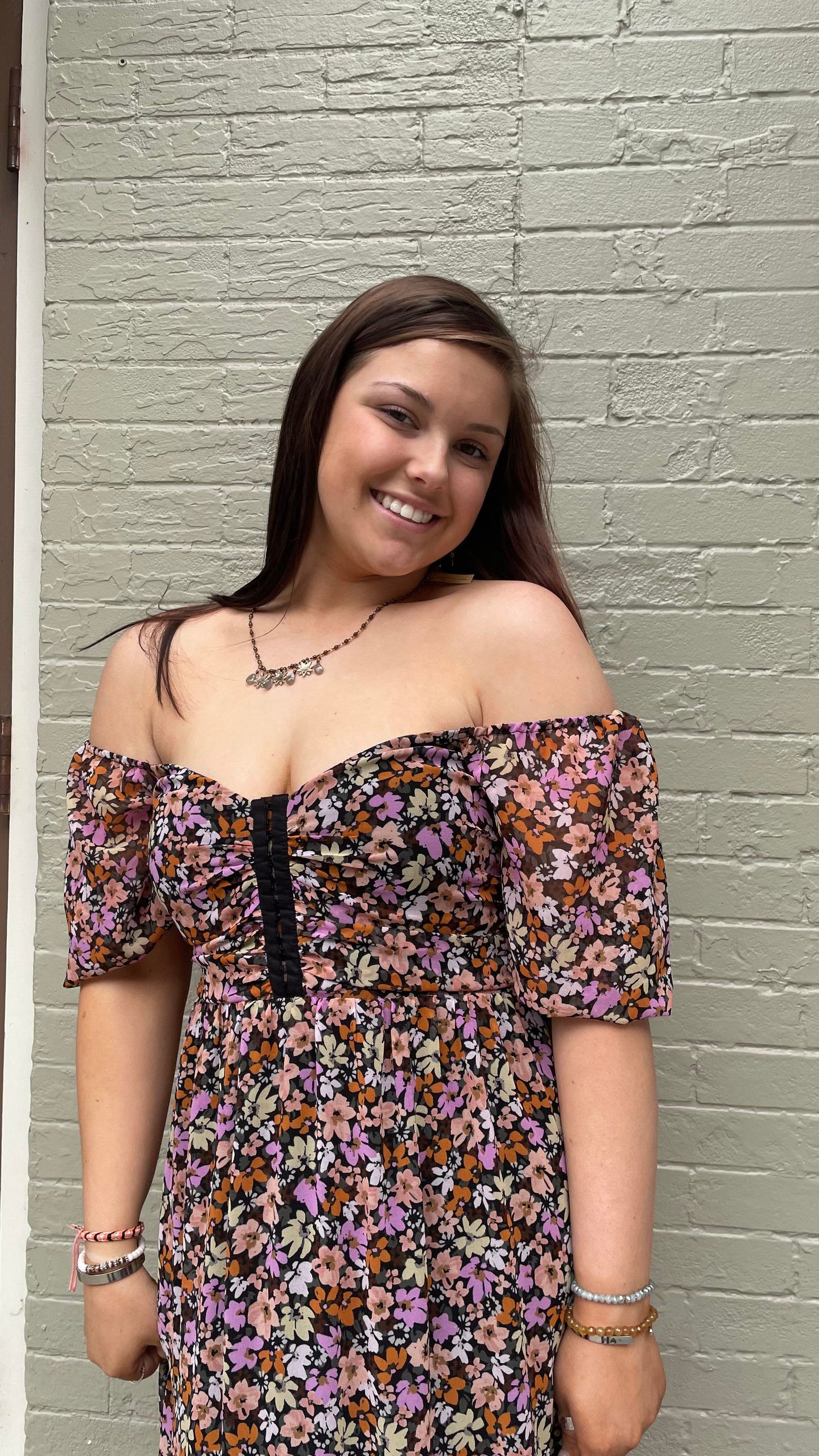 Floral Sedona Midi Dress - La De Da