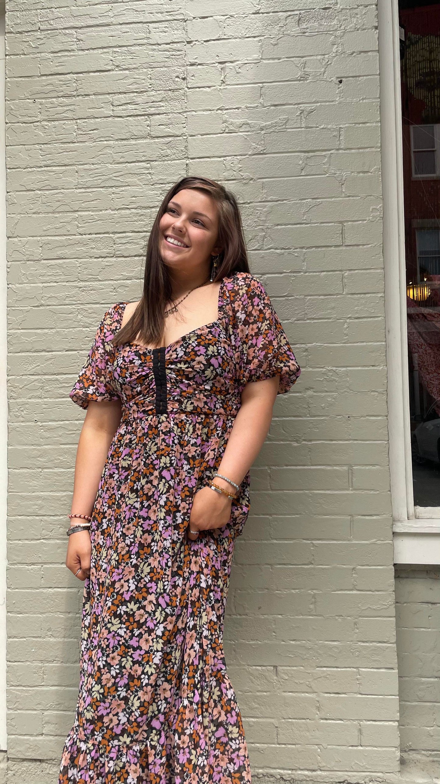 Floral Sedona Midi Dress - La De Da