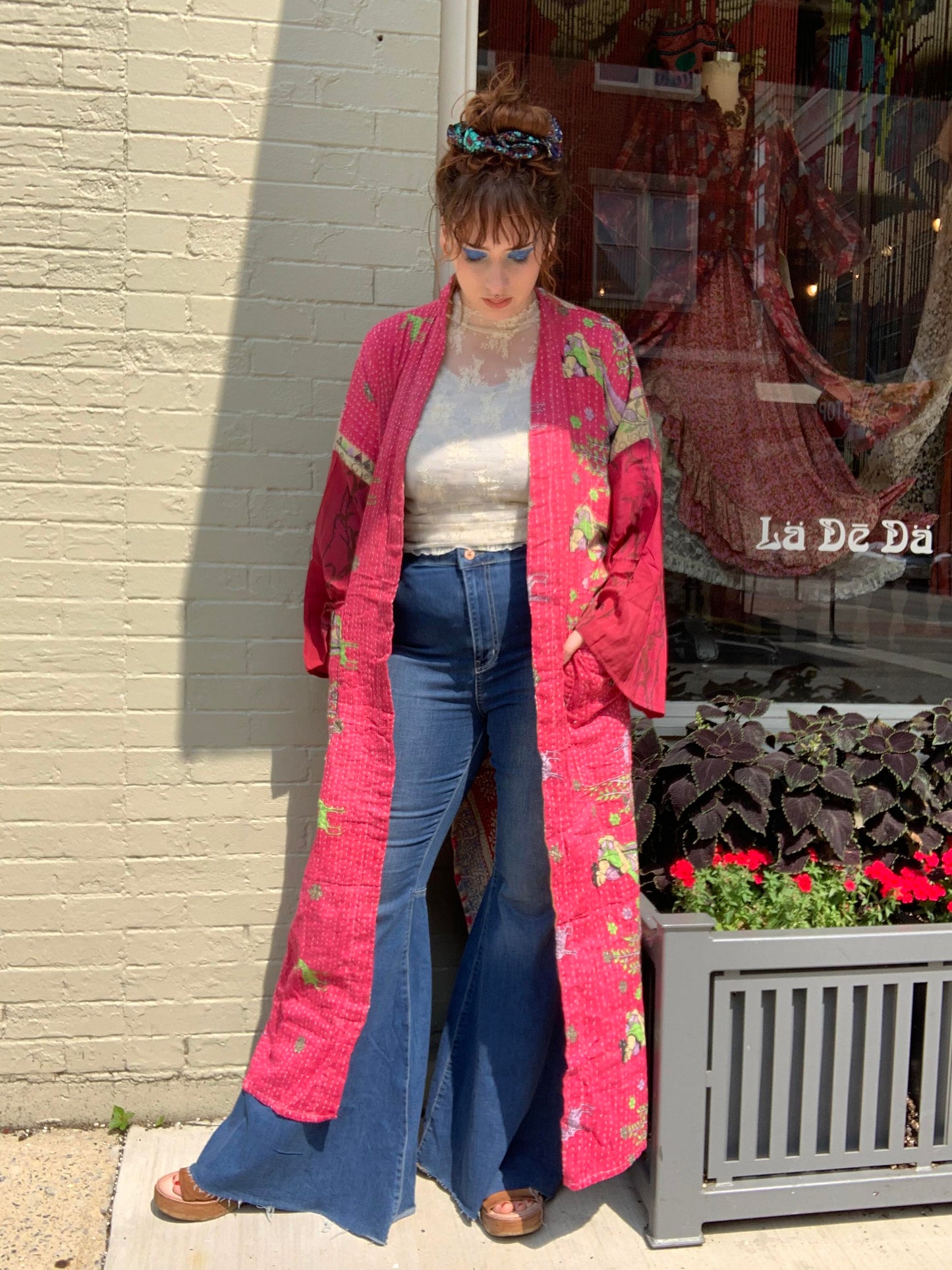 Red Currant Majestic Kimono - La De Da