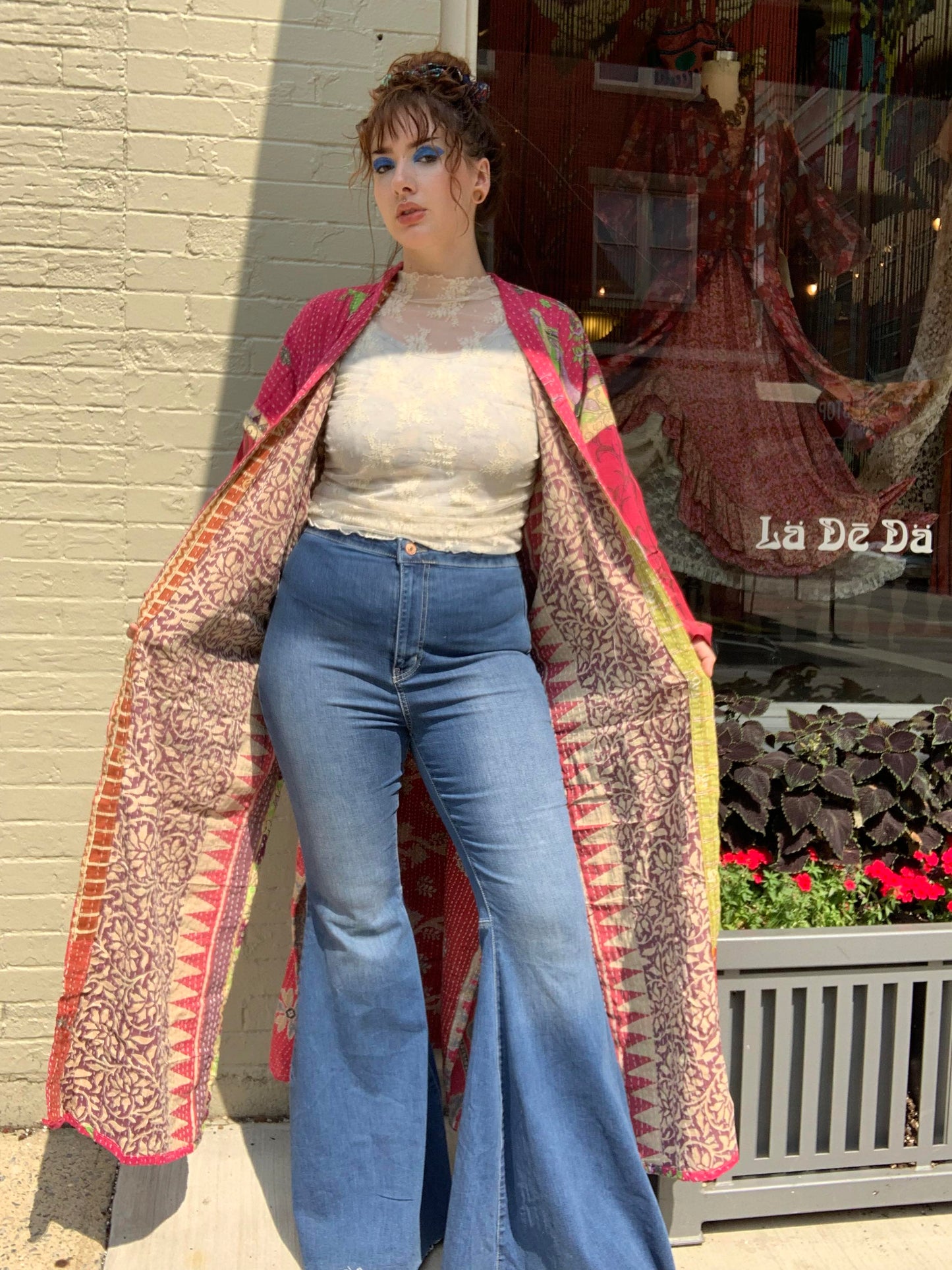 Red Currant Majestic Kimono - La De Da