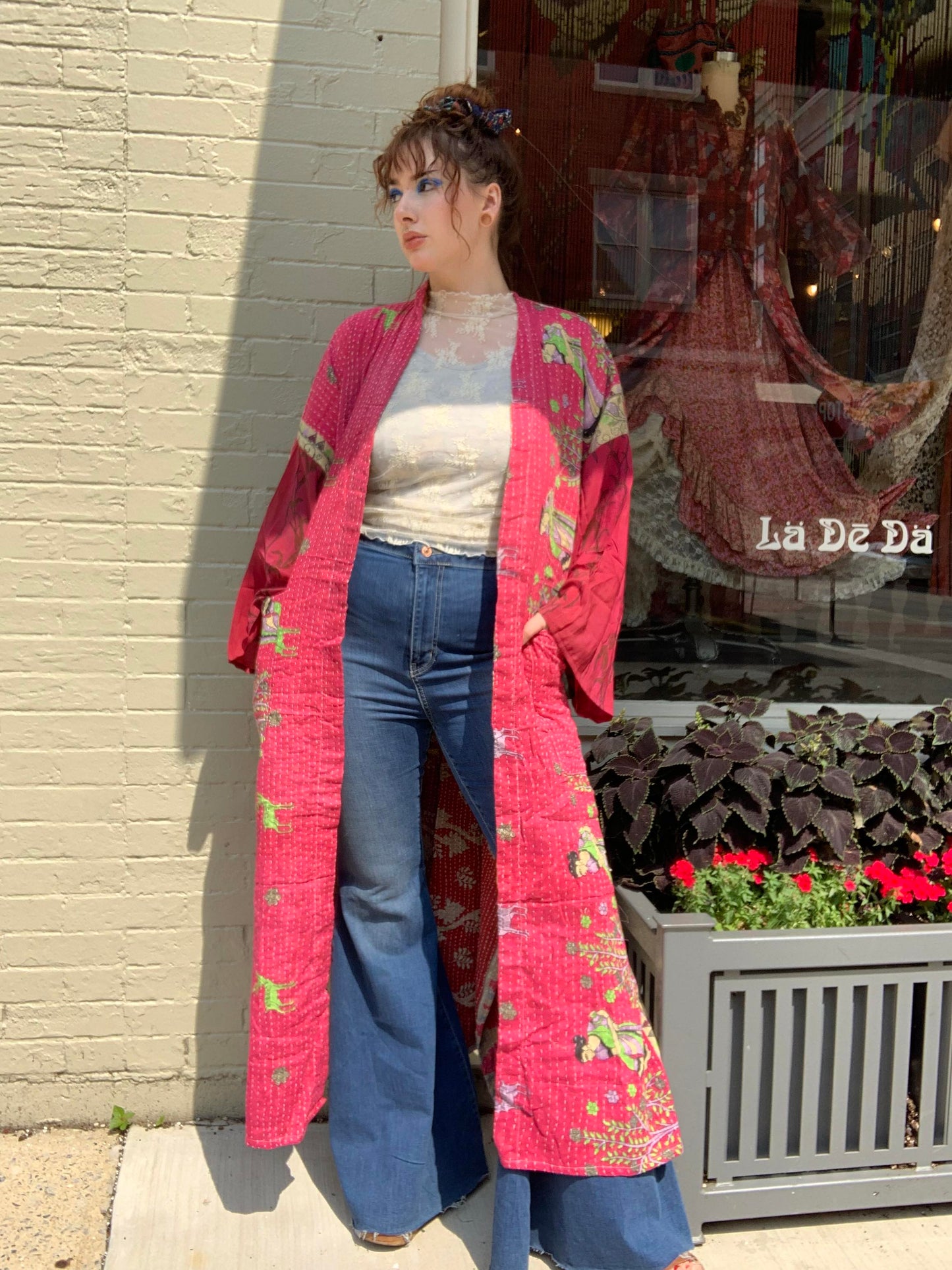 Red Currant Majestic Kimono - La De Da
