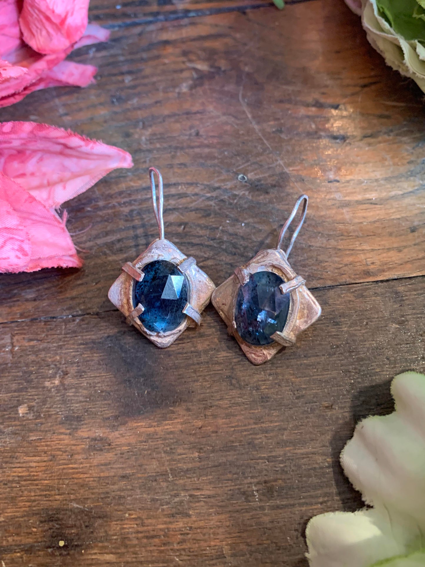 Faceted Apatite Square Earrings* - La De Da