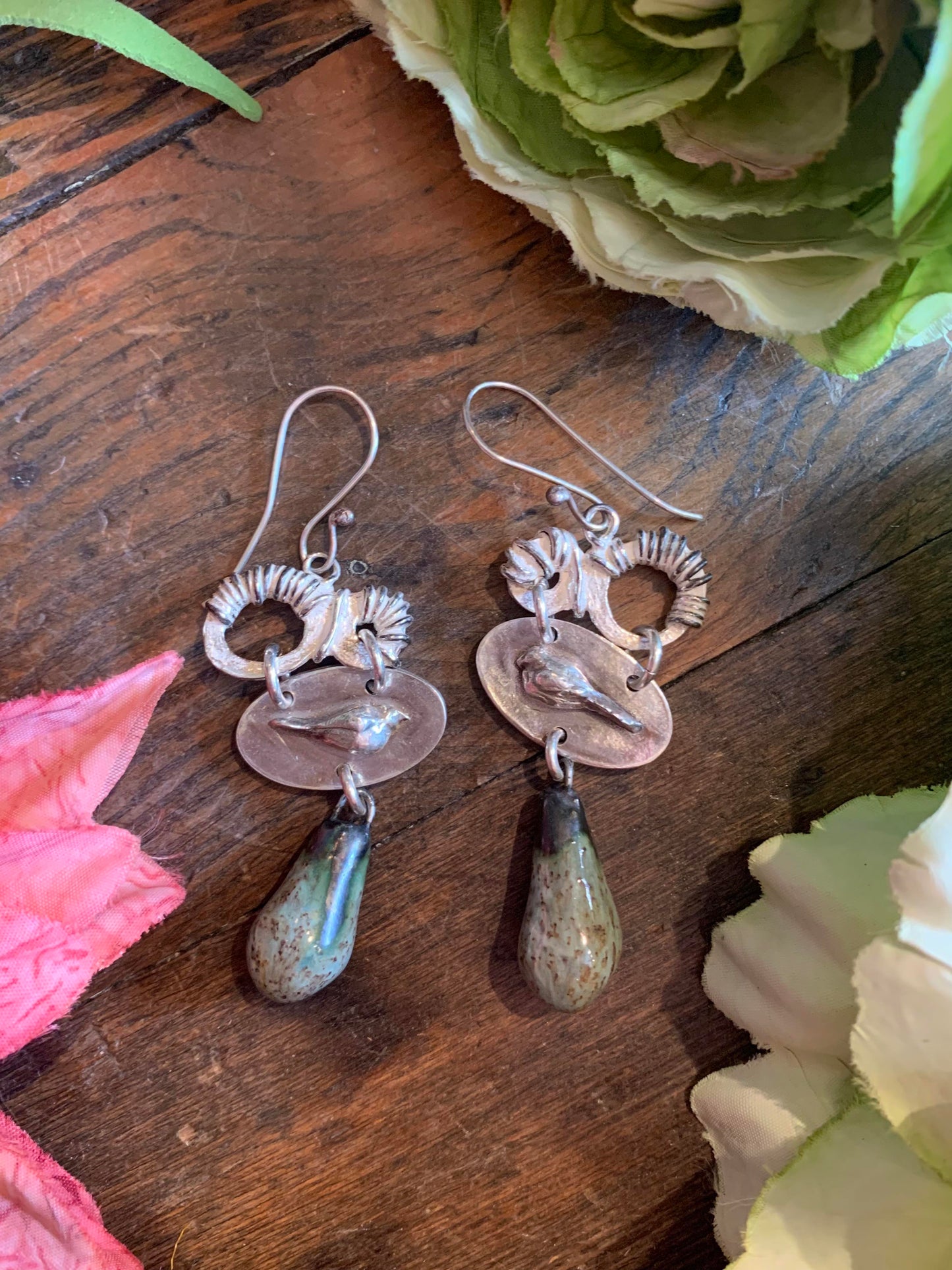 Fine Silver Bird Earrings* - La De Da