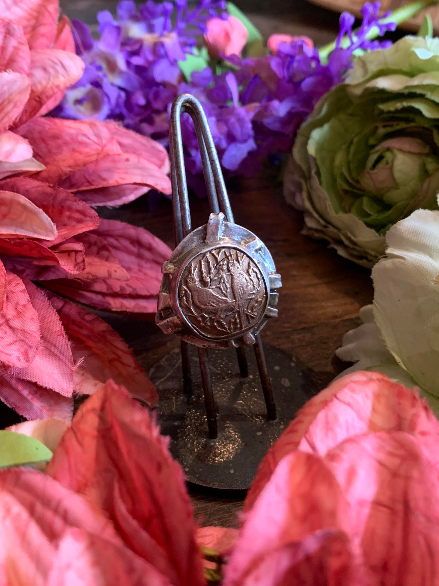 Bronze Birds Fine Silver Artisan Ring* - La De Da