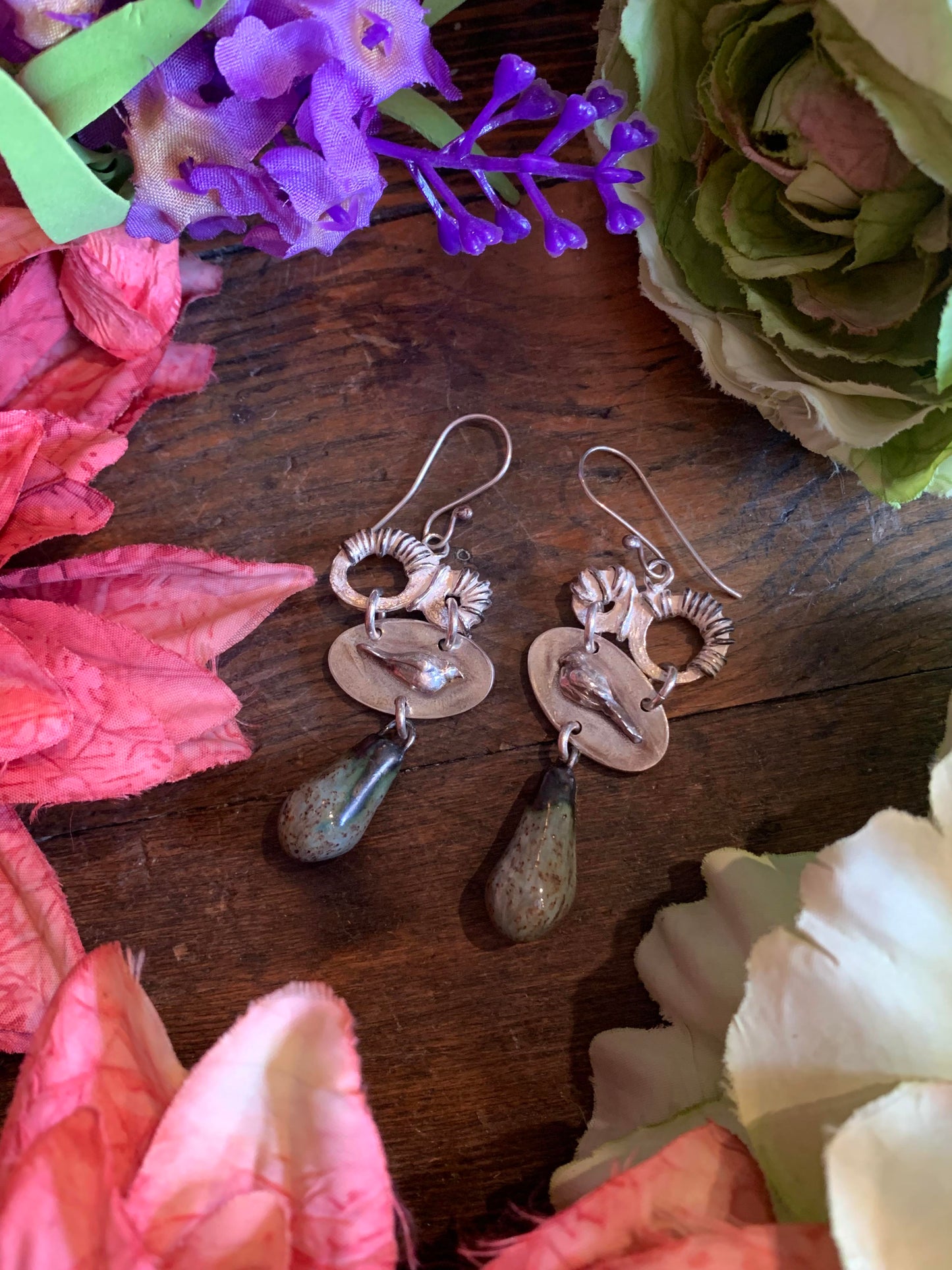 Fine Silver Bird Earrings* - La De Da