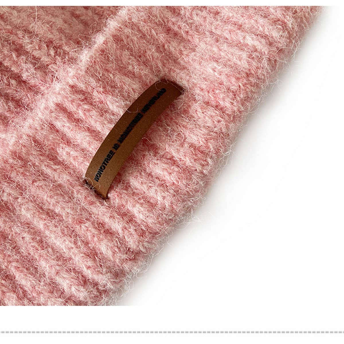 Adult Knitted Hat - Unisex (Pink)