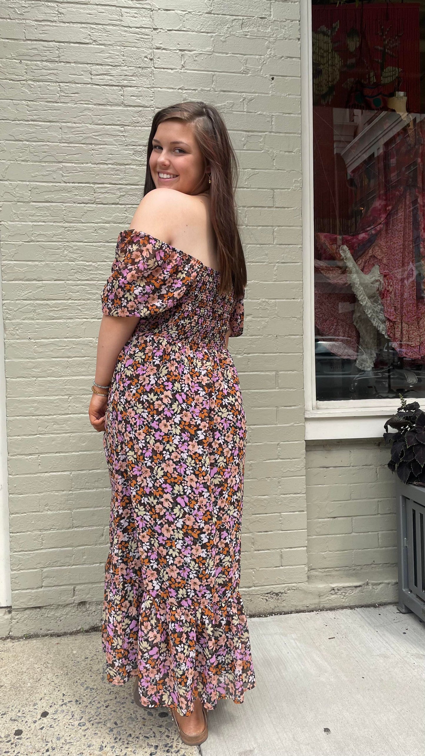 Floral Sedona Midi Dress - La De Da