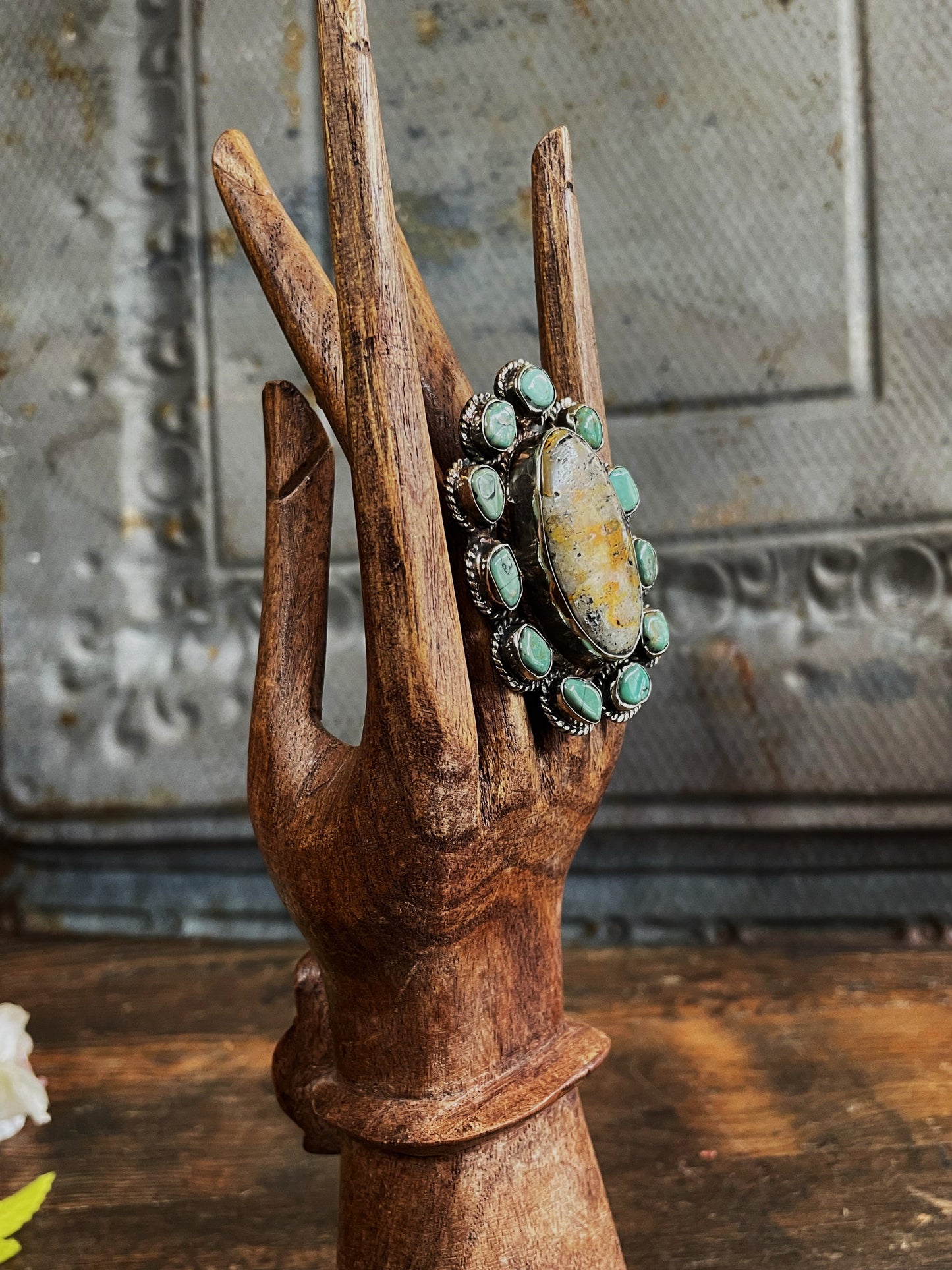 Oval Bumble Bee Jasper OOAK Ring - La De Da