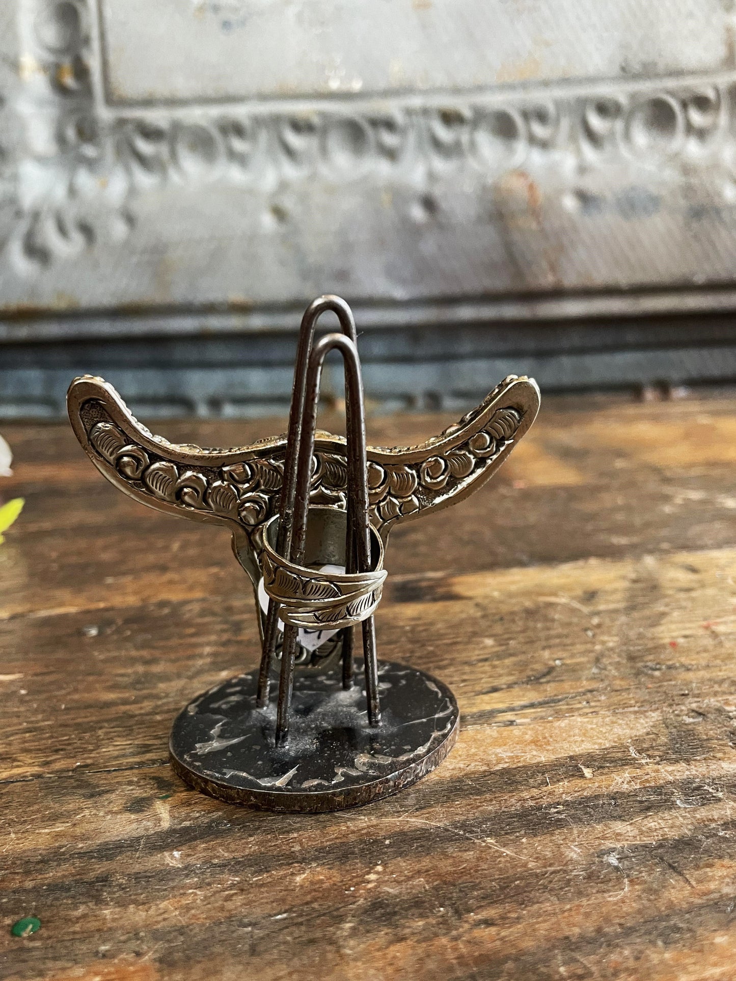 Bone Steer OOAK Ring - La De Da