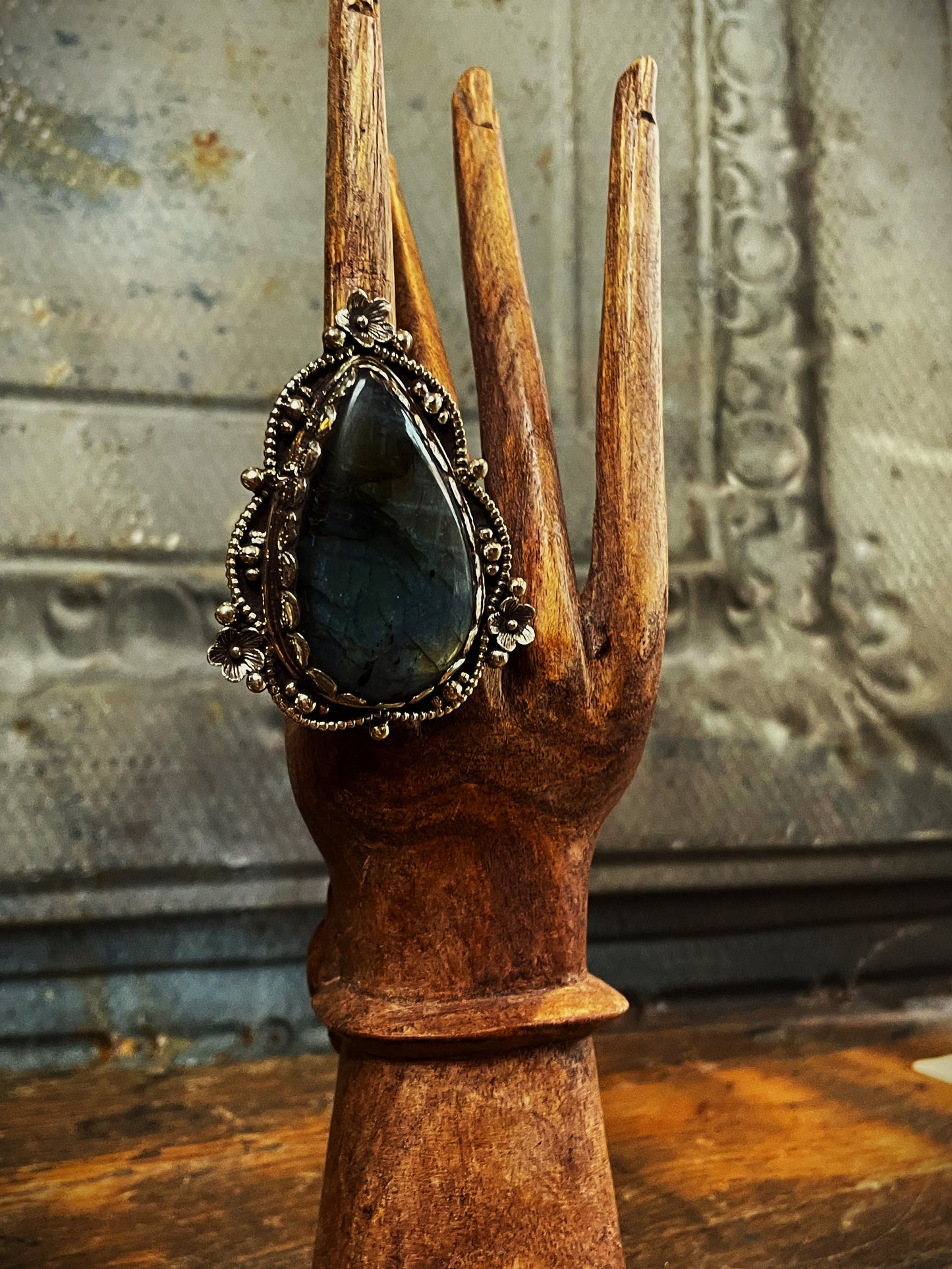 Labrodorite Dream Adjustable Ring - La De Da