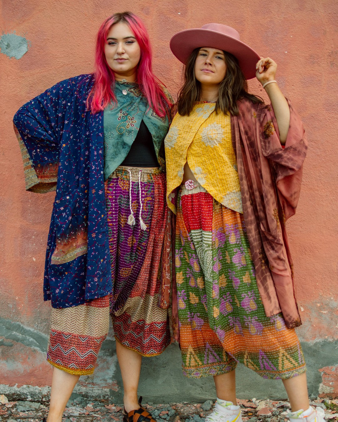 Raspberry Gaia Kimono - La De Da