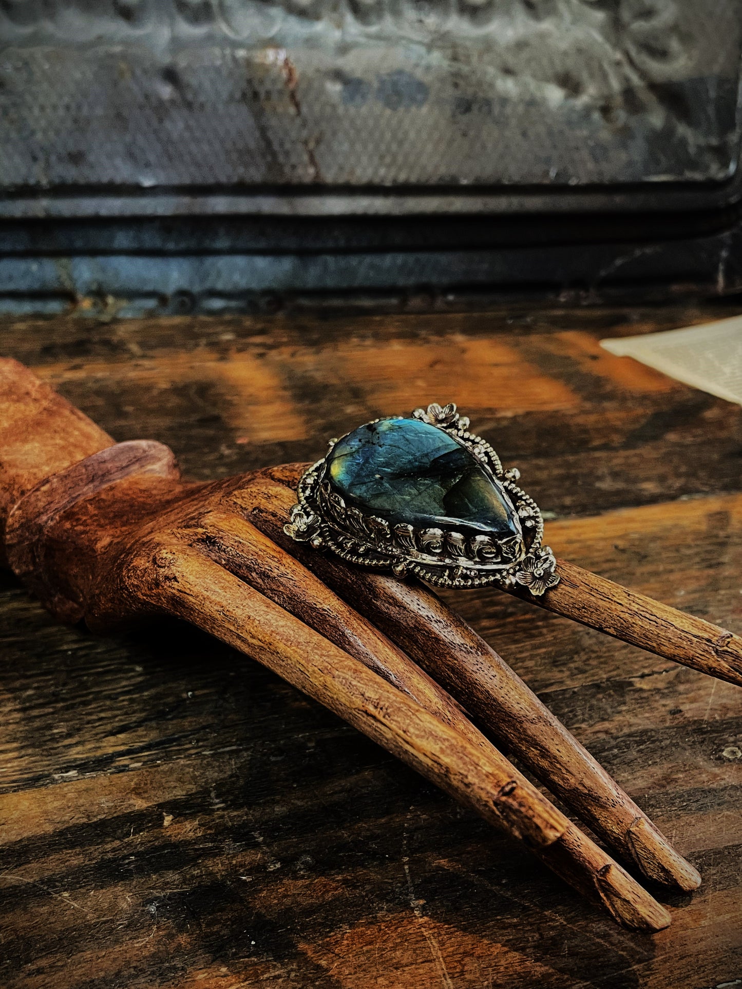 Labrodorite Dream Adjustable Ring - La De Da