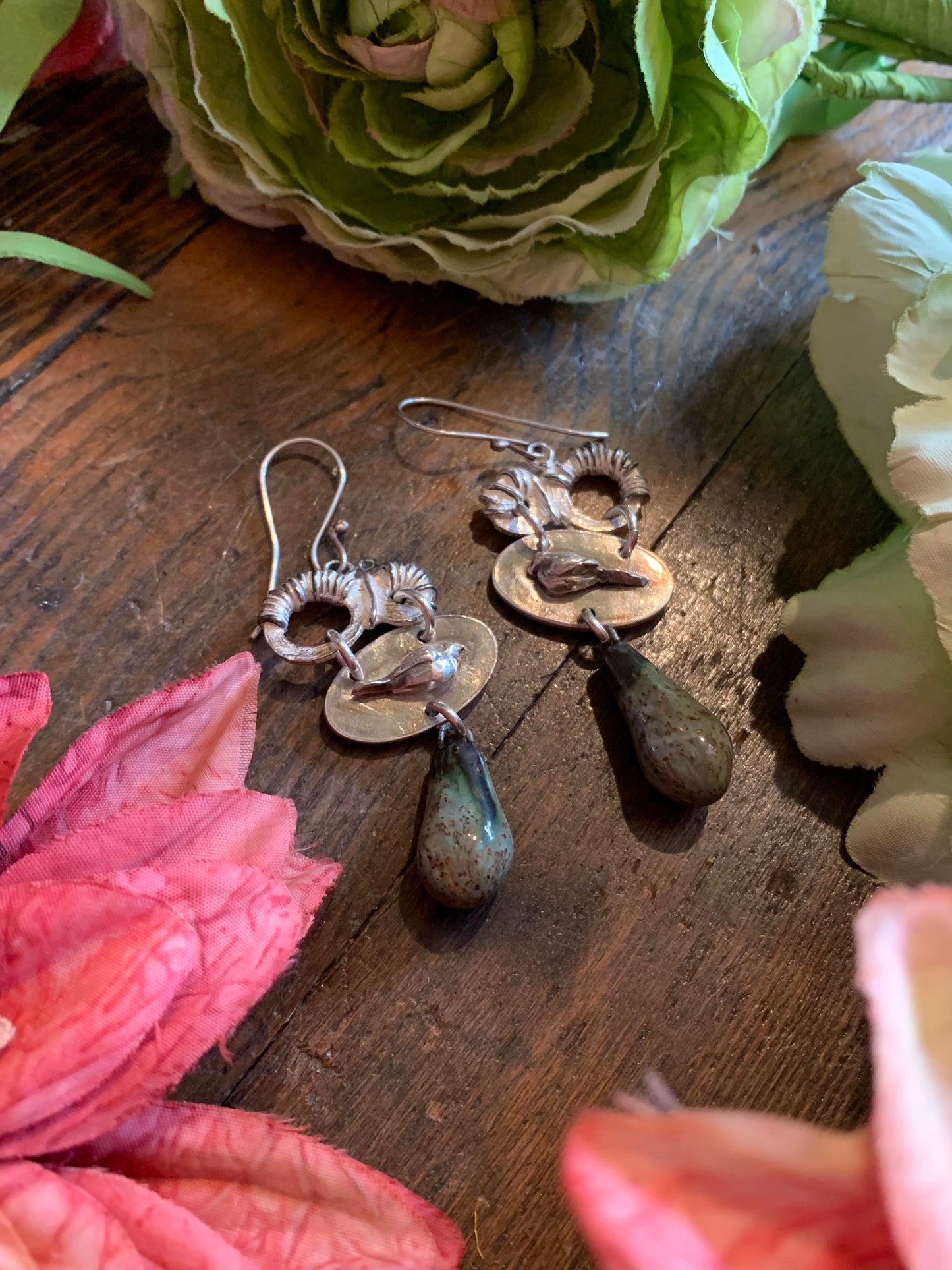 Fine Silver Bird Earrings* - La De Da