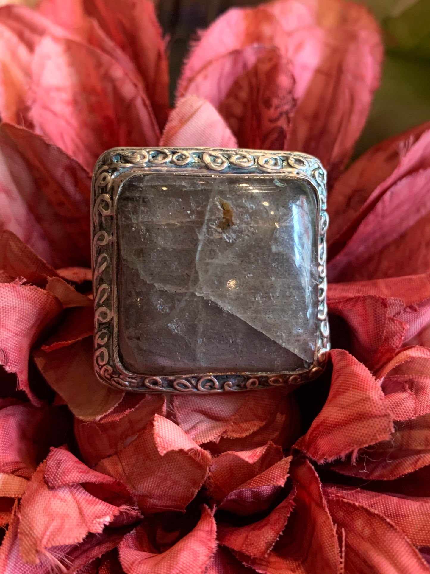 Purple Labradorite Fine Silver Ring* - La De Da