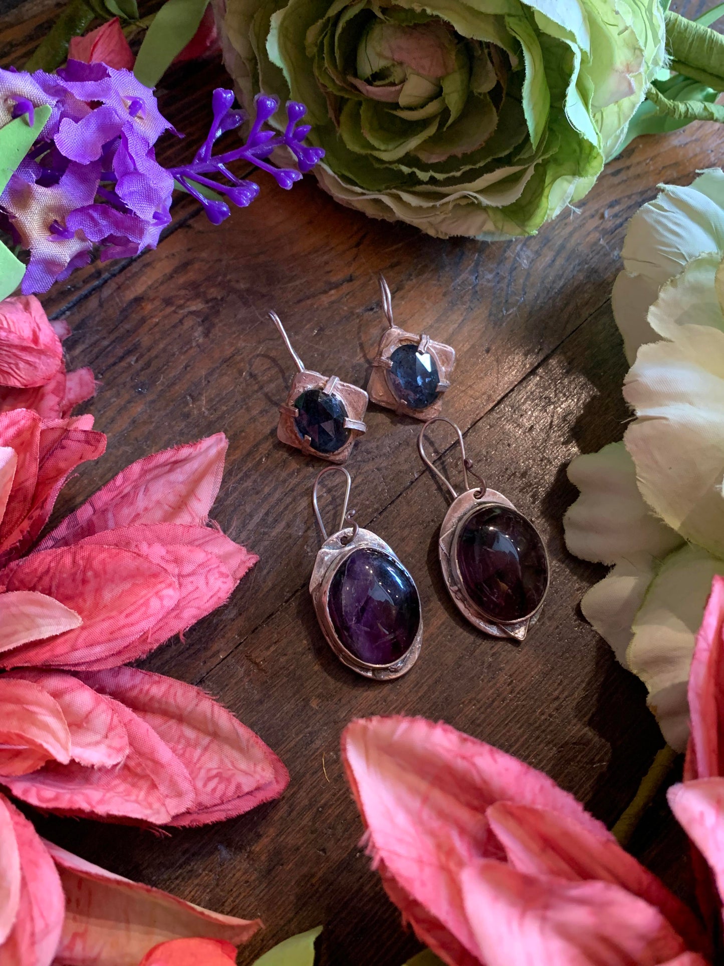 Faceted Apatite Square Earrings* - La De Da