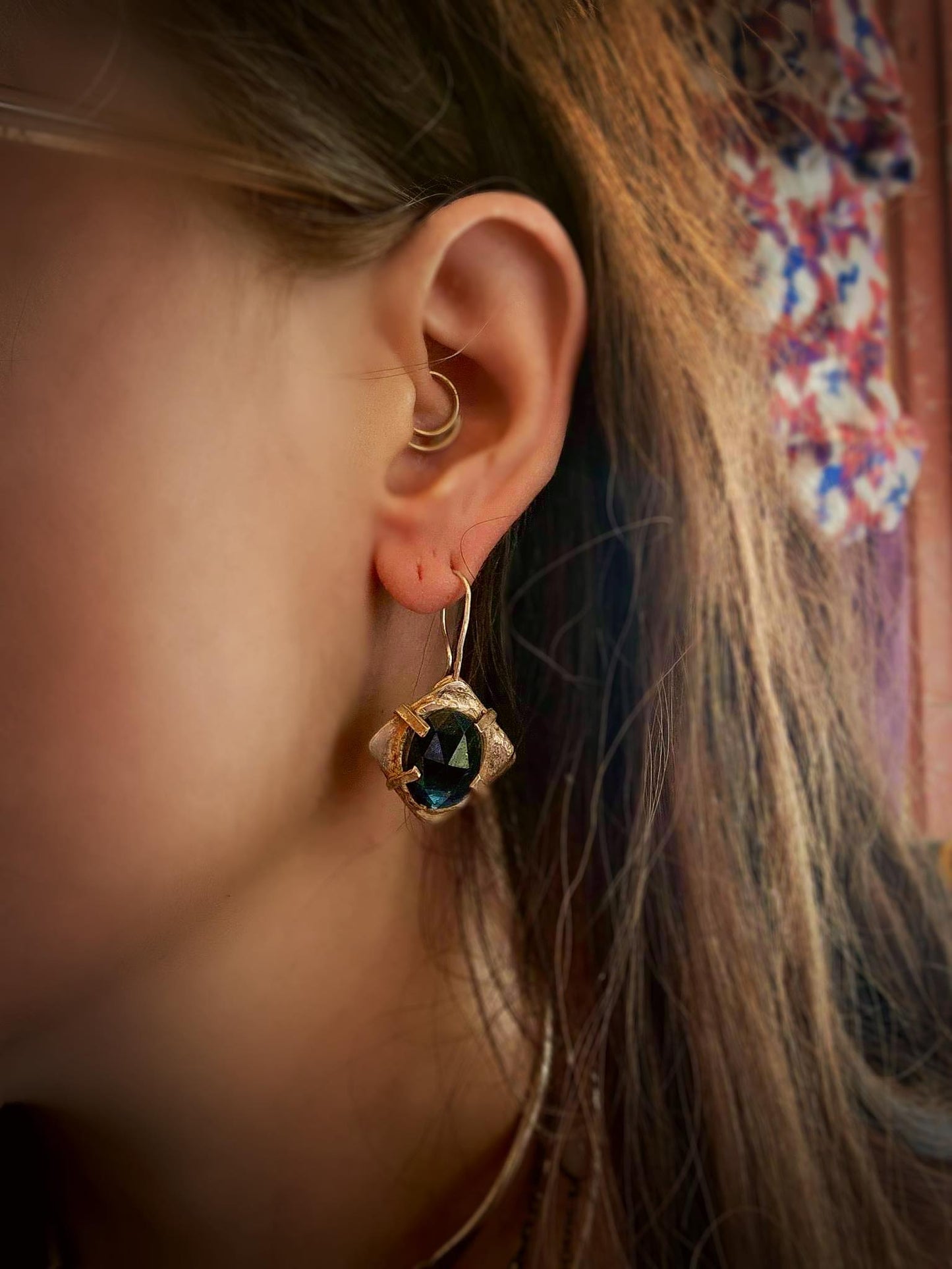 Faceted Apatite Square Earrings* - La De Da