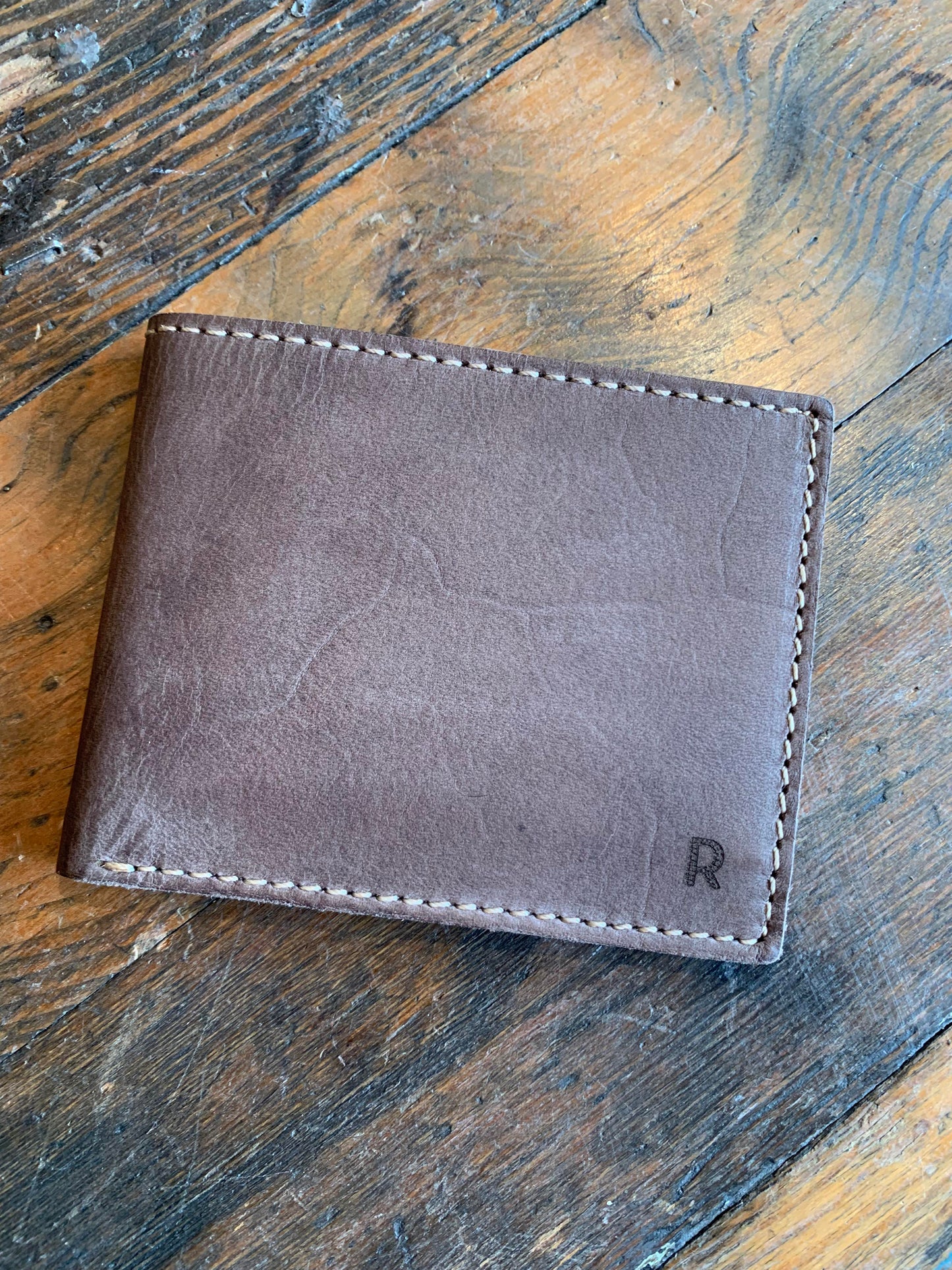 Grey/Brown Jenson Bi-Fold Wallet - La De Da