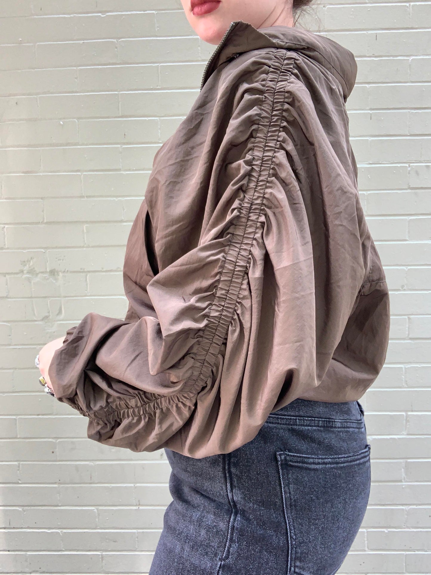 Dark Olive Way Home Packable Rain Jacket - La De Da
