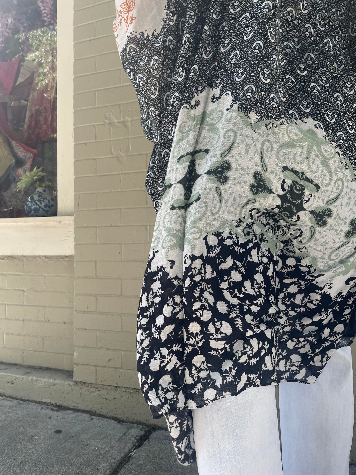 Multi Pattern Open Front Kimono - La De Da