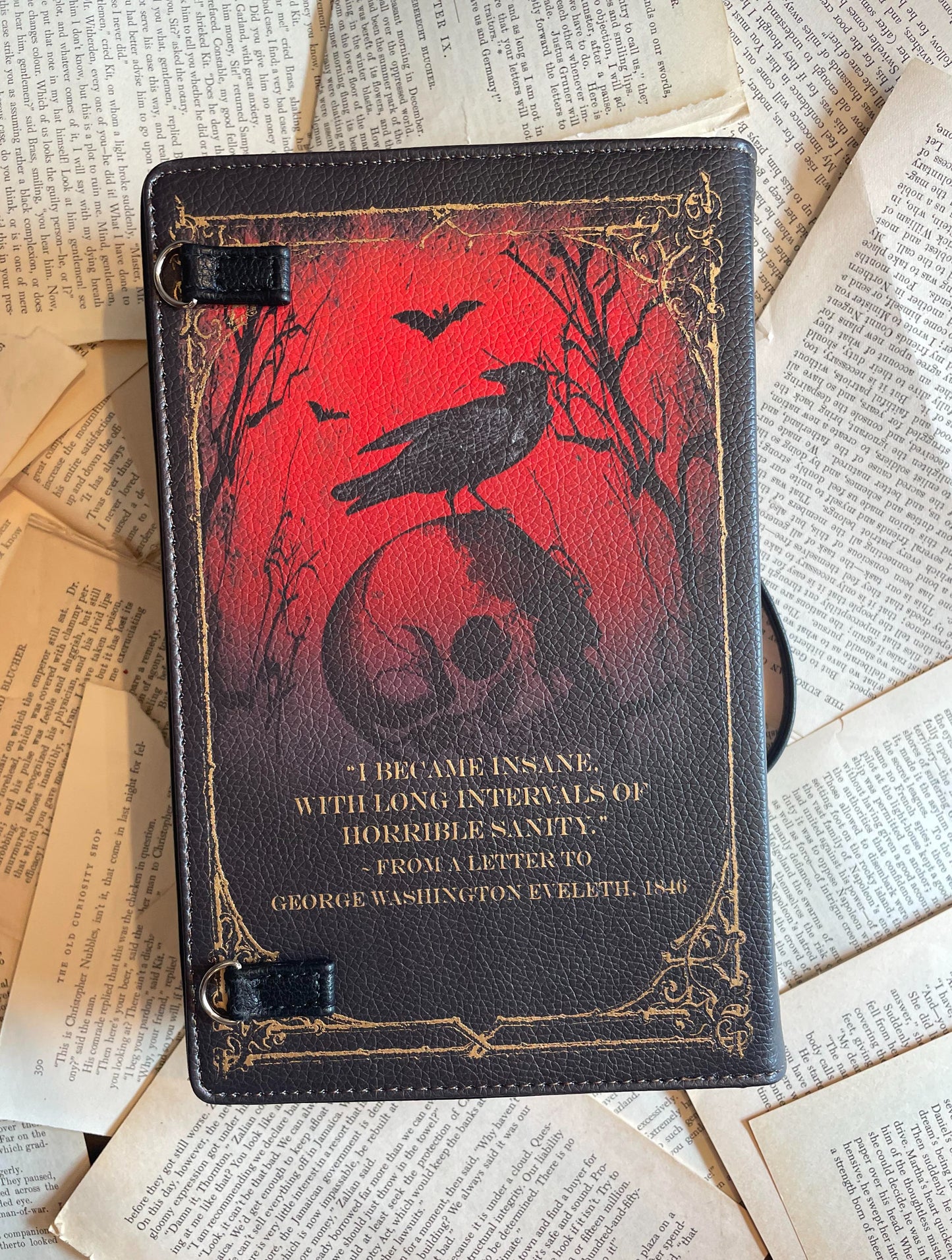 Edgar Allan Poe Book Clutch/Crossbody - La De Da
