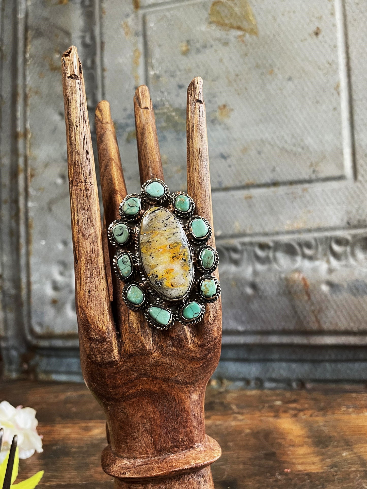Oval Bumble Bee Jasper OOAK Ring - La De Da