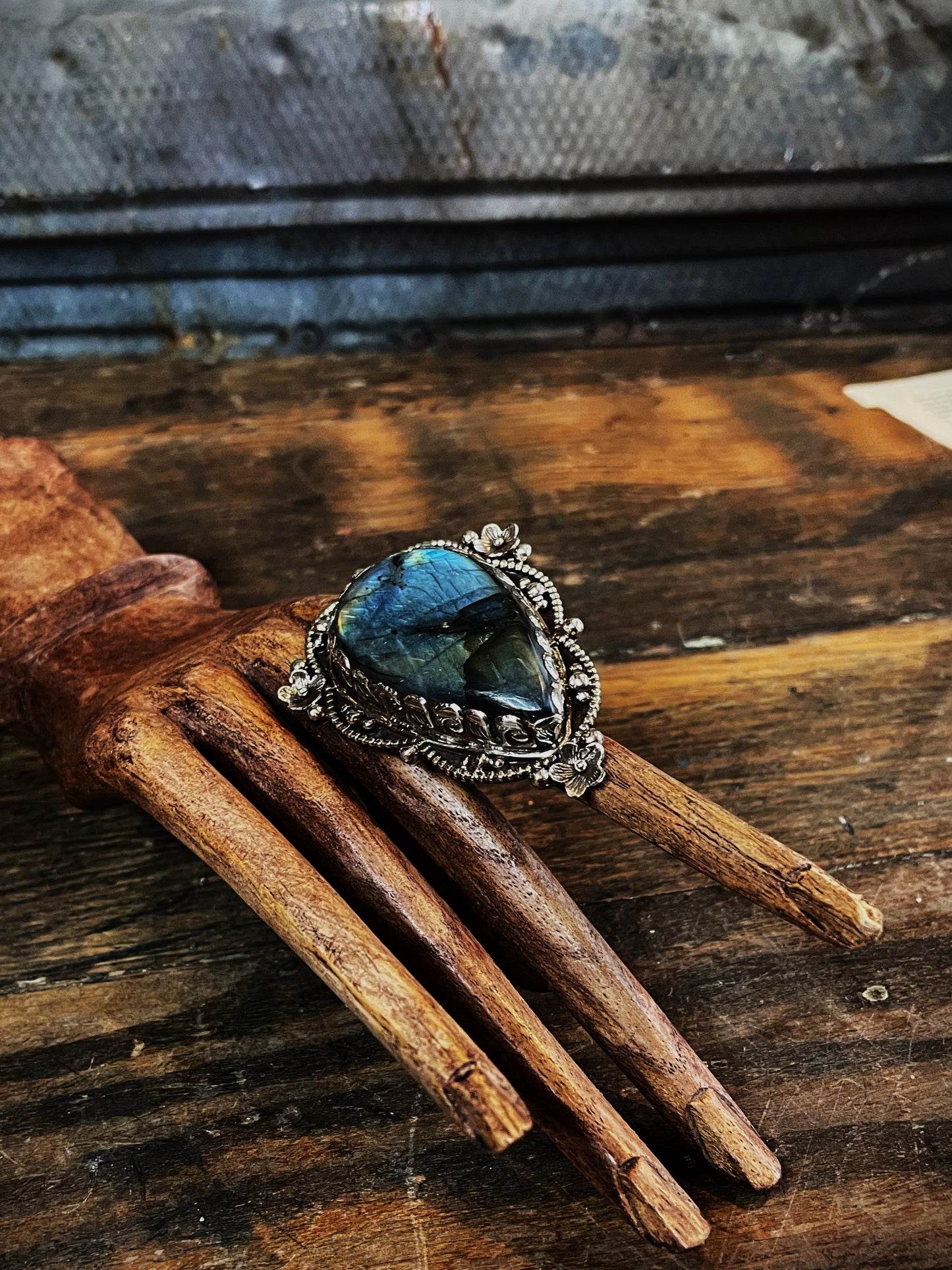Labrodorite Dream Adjustable Ring - La De Da