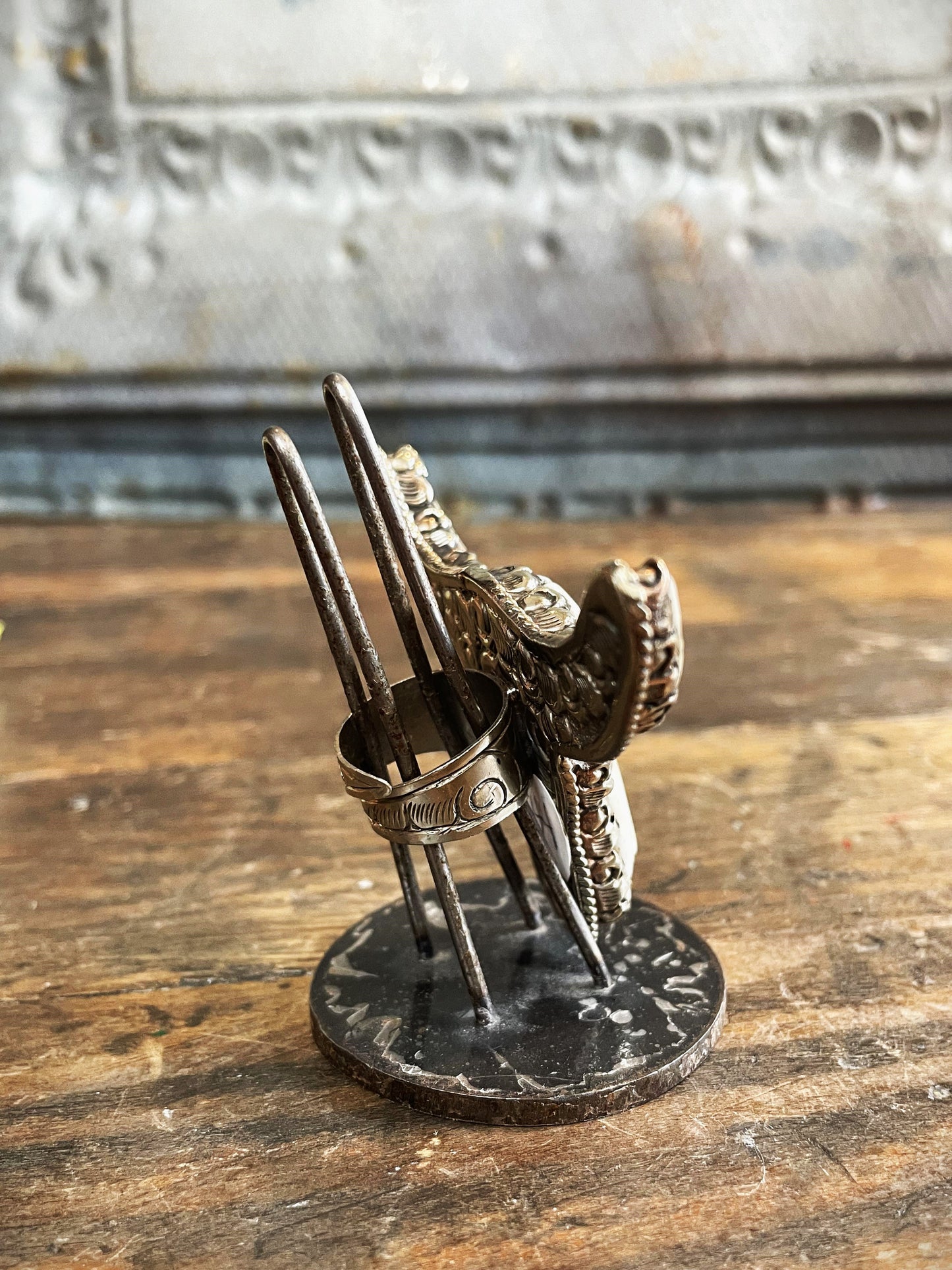 Bone Steer OOAK Ring - La De Da