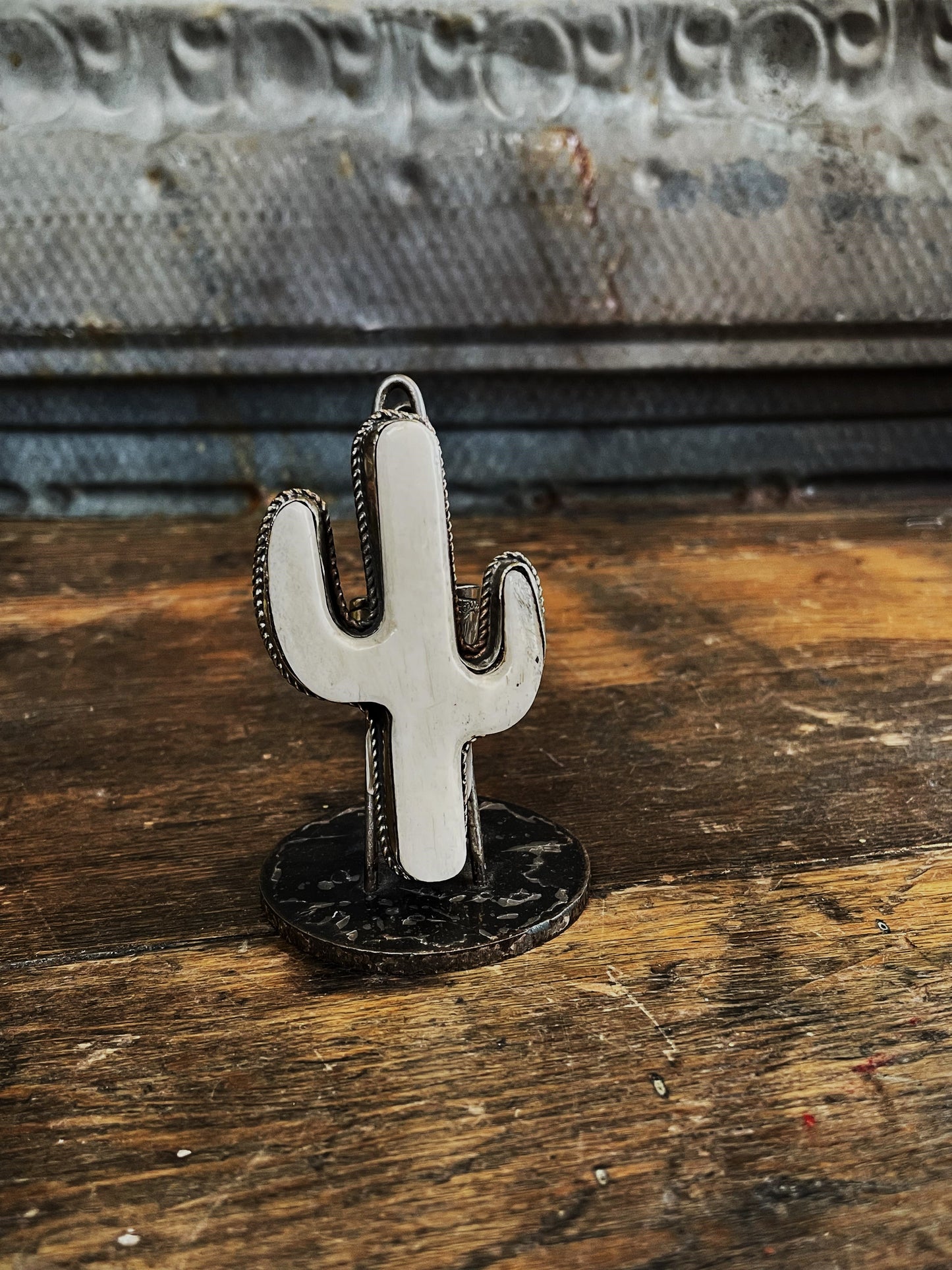 Carved Cactus OOAK Ring - La De Da