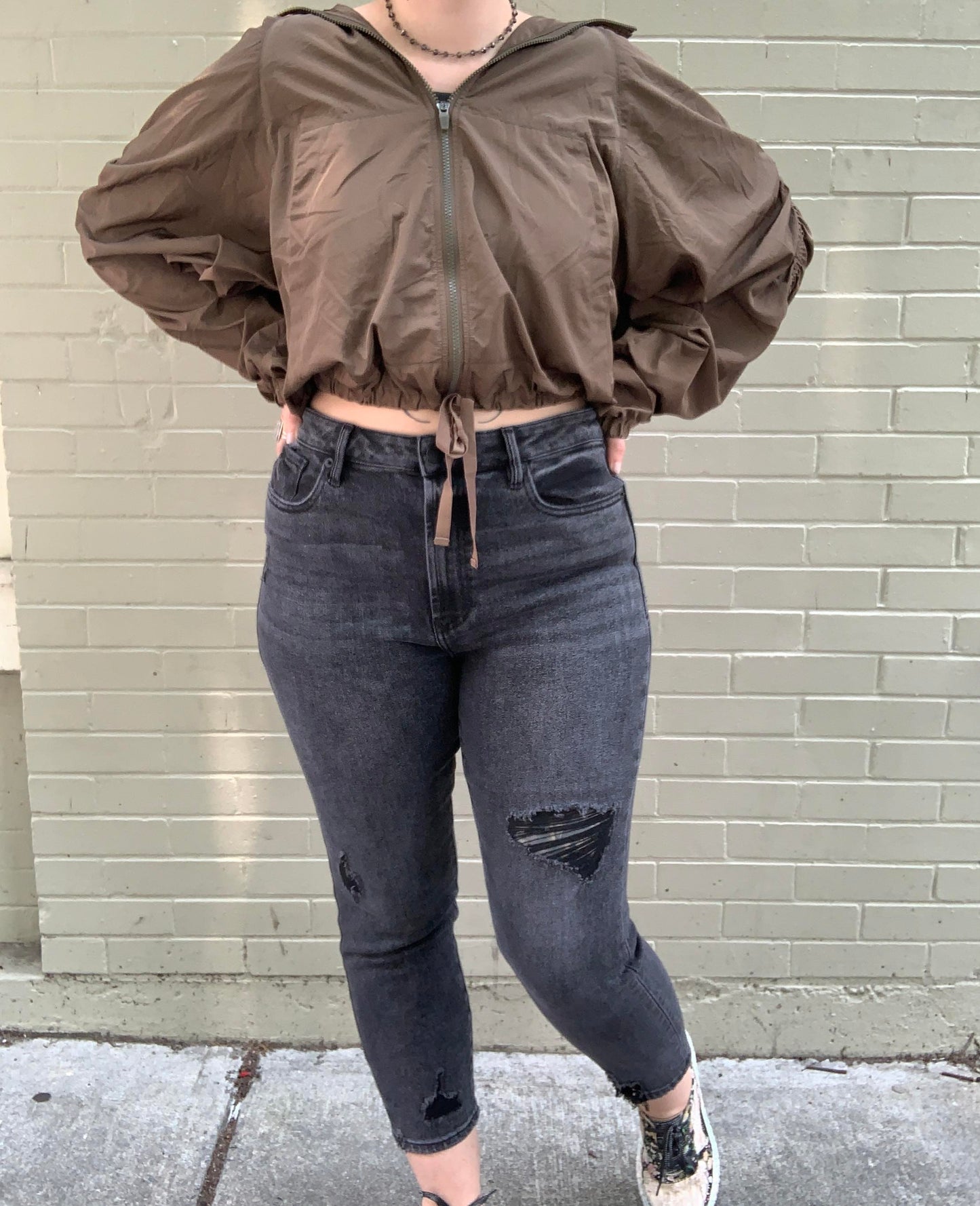 Dark Olive Way Home Packable Rain Jacket - La De Da