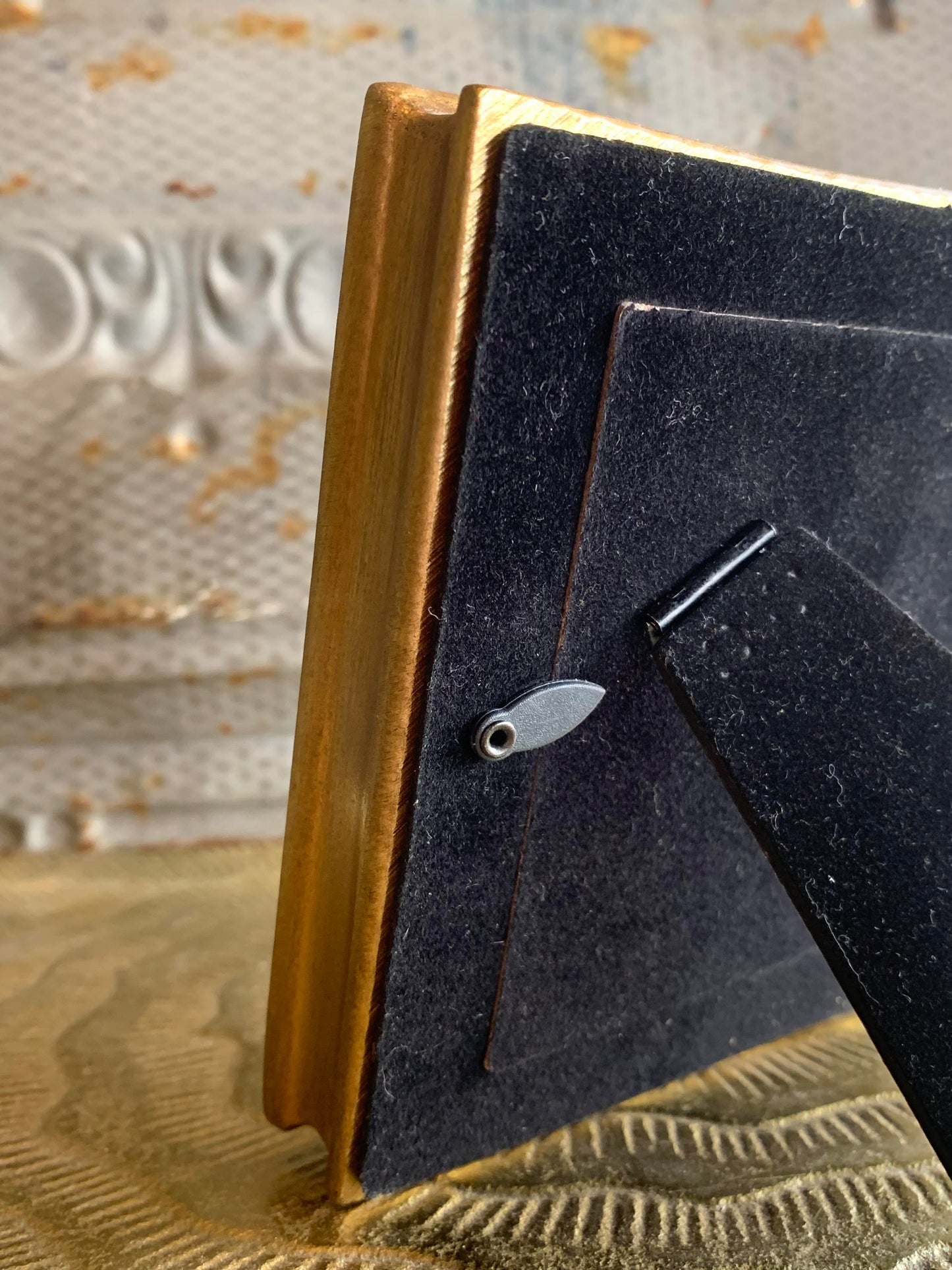 Large Verona Gold Leaf Mirror Photo Frame 5x7 - La De Da
