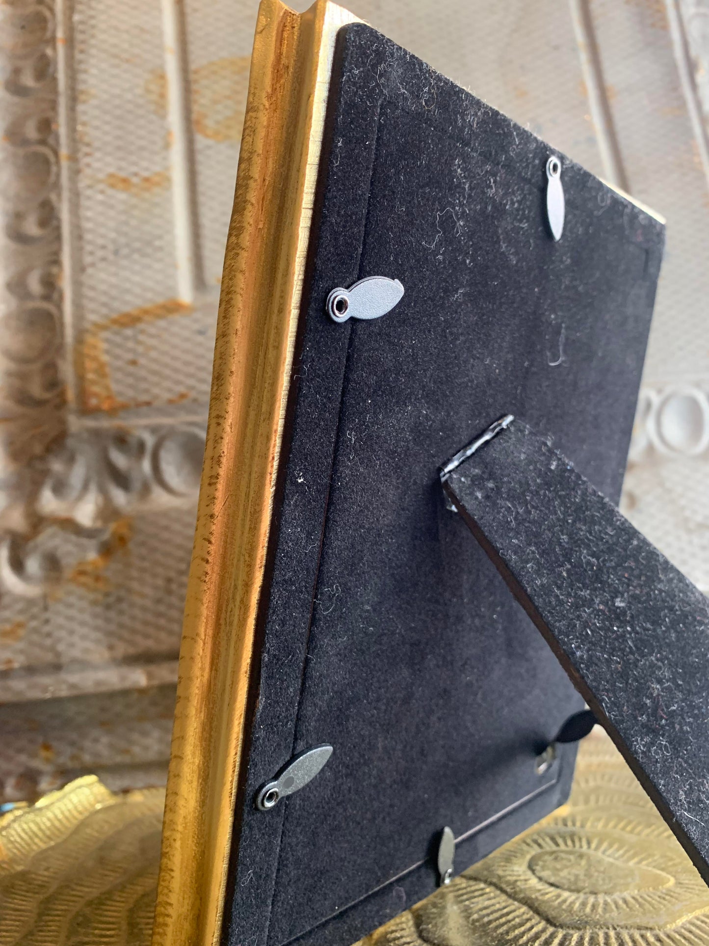 Large Verona Gold Leaf Mirror Photo Frame 5x7 - La De Da