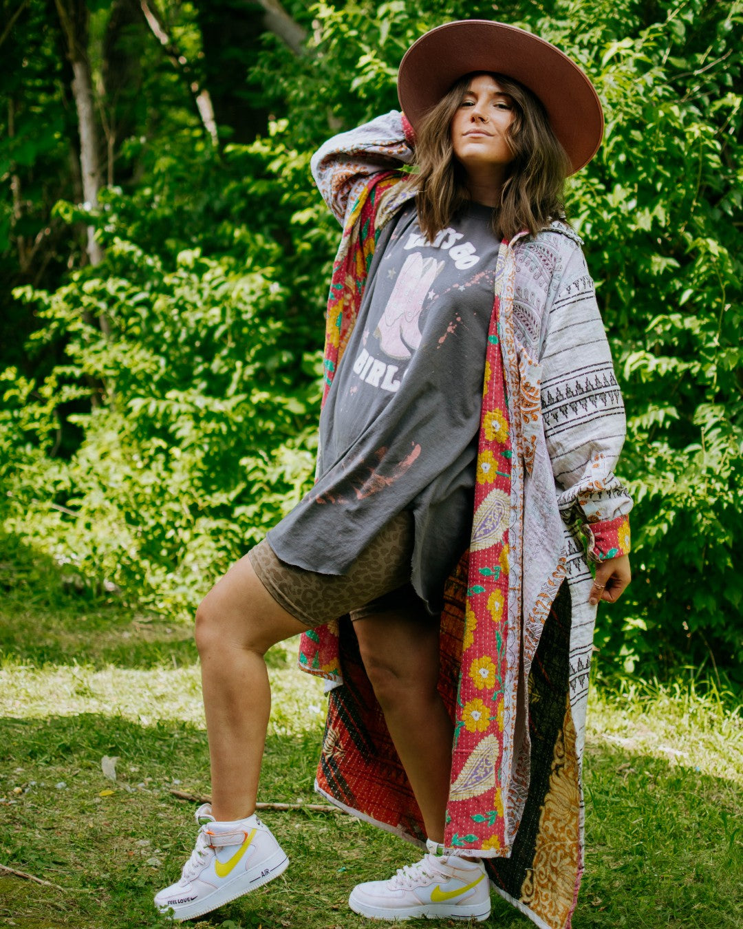 Suntan Majestic Caramel Overdye Kimono - La De Da