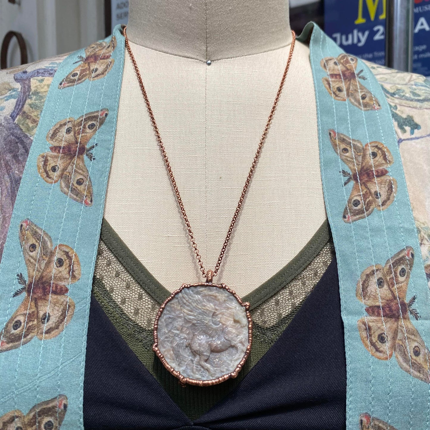 Sunstone Moonstone Alicorn Necklace - La De Da